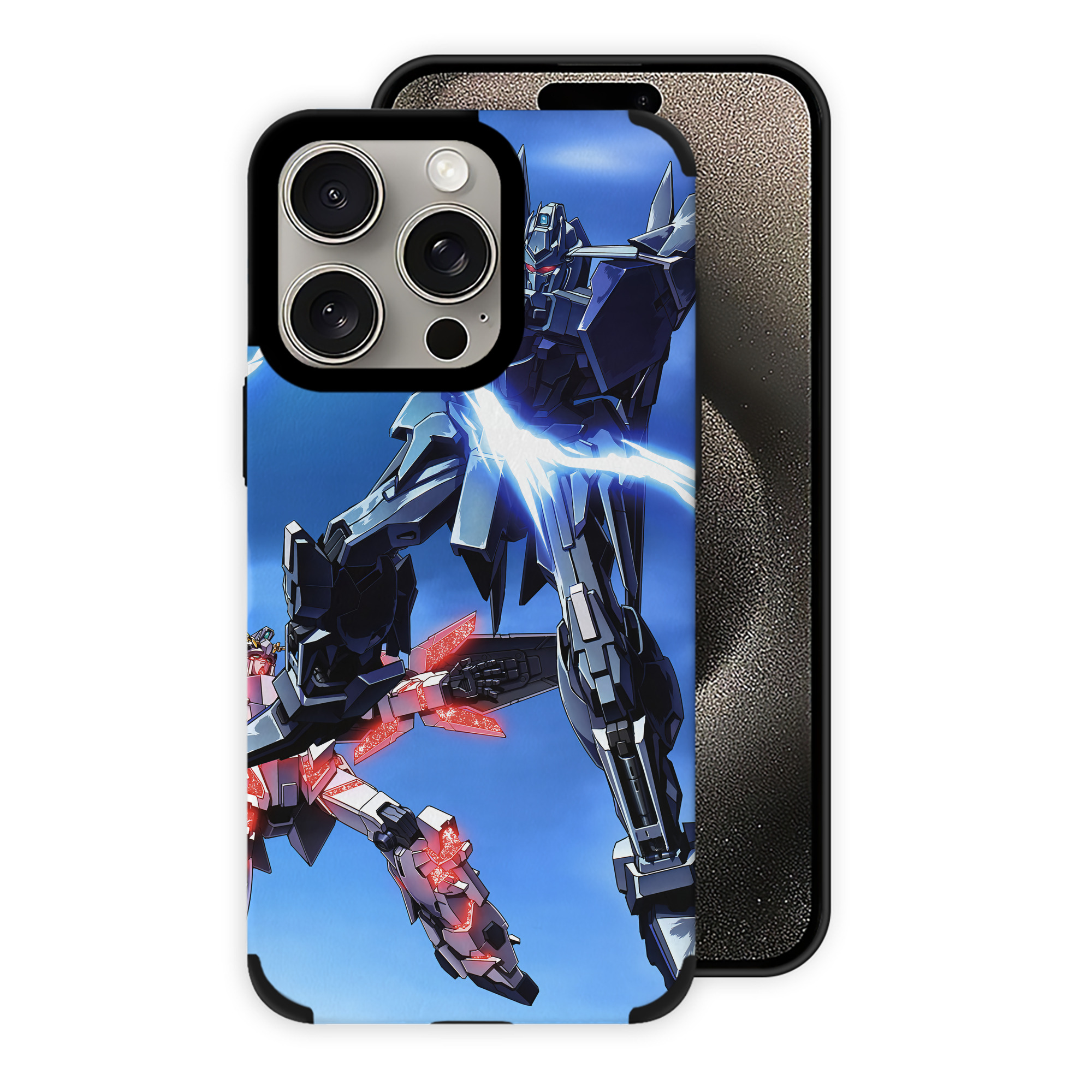 （画像用） 機動戦士ガンダム Mobile Suit Gundam 【iPhone15ProMax対応】 PUレザー スマホケース 耐衝撃＆黄変防止
