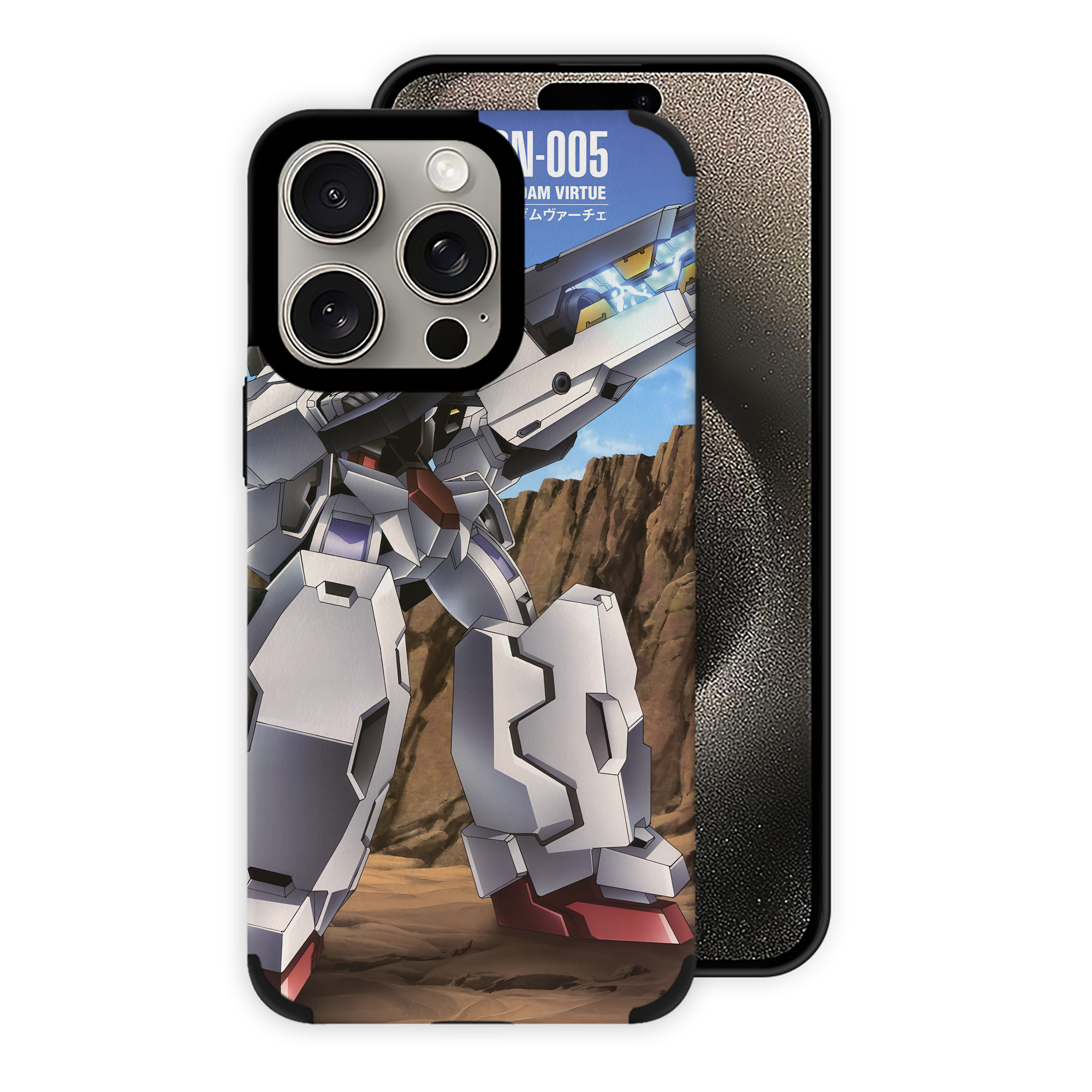 （画像用） 機動戦士ガンダム Mobile Suit Gundam 【iPhone15ProMax対応】 PUレザー スマホケース 耐衝撃＆黄変防止