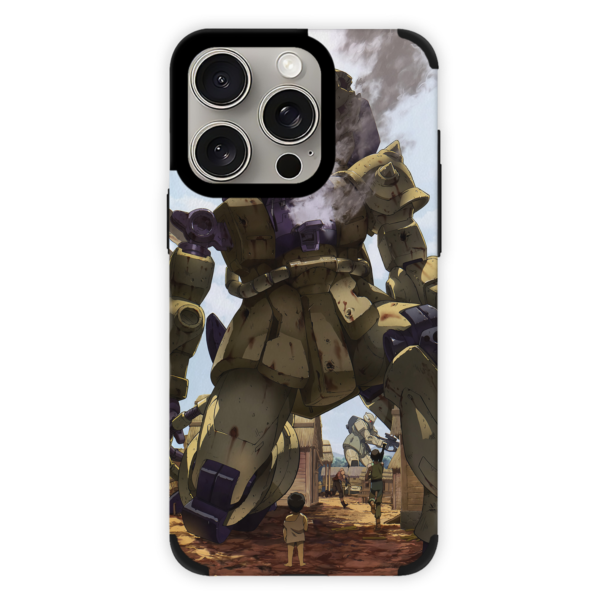 （画像用） 機動戦士ガンダム Mobile Suit Gundam 【iPhone15ProMax対応】 PUレザー スマホケース 耐衝撃＆黄変防止
