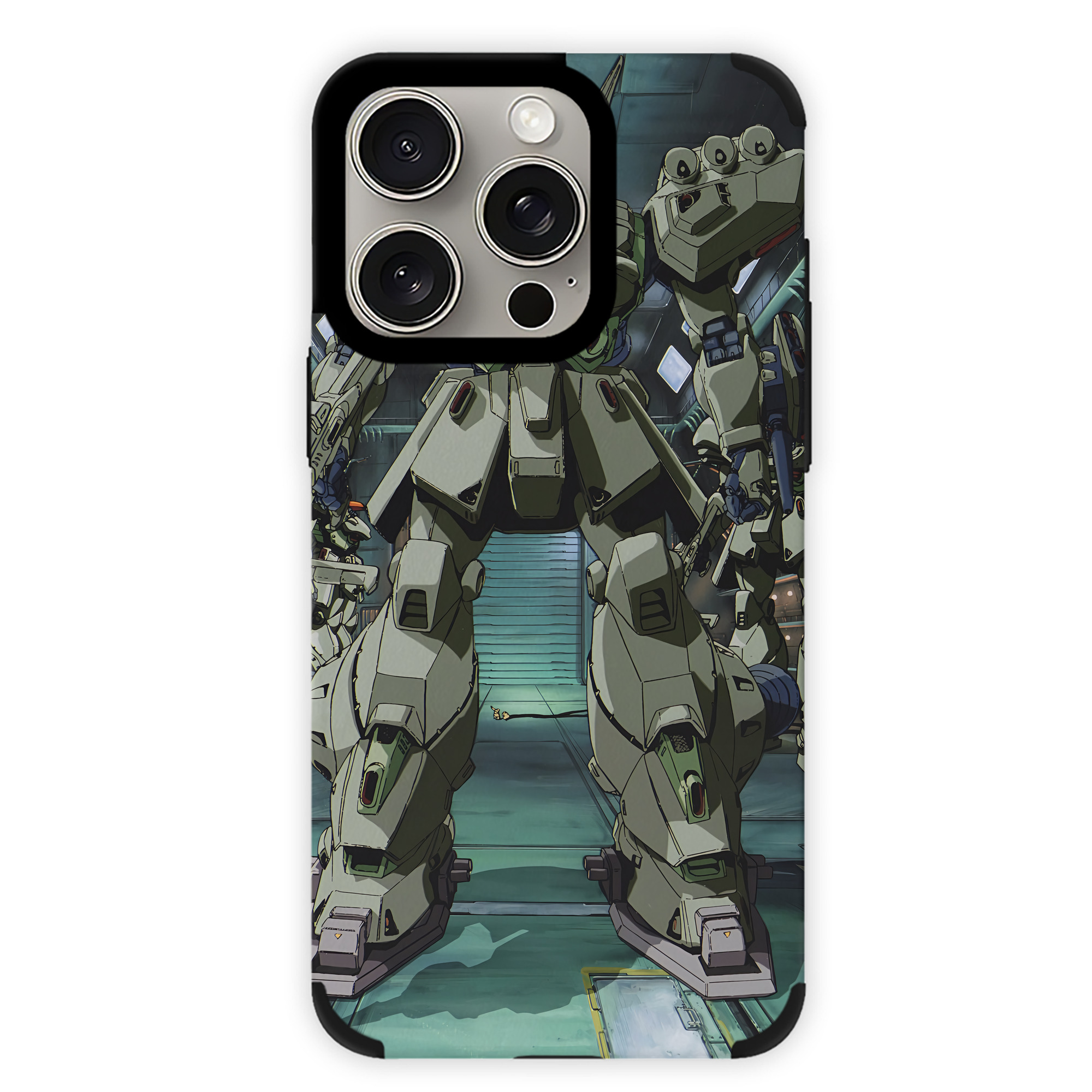 （画像用） 機動戦士ガンダム Mobile Suit Gundam 【iPhone15ProMax対応】 PUレザー スマホケース 耐衝撃＆黄変防止