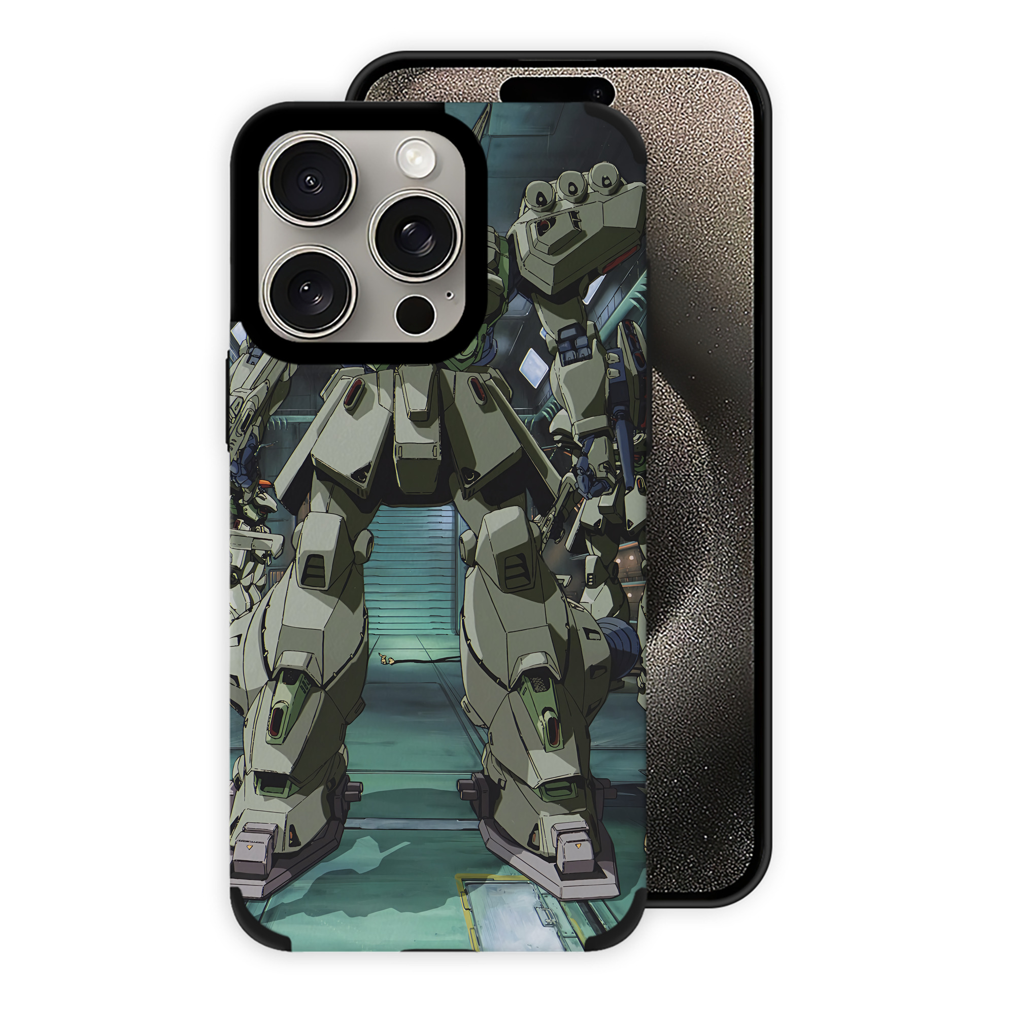 （画像用） 機動戦士ガンダム Mobile Suit Gundam 【iPhone15ProMax対応】 PUレザー スマホケース 耐衝撃＆黄変防止