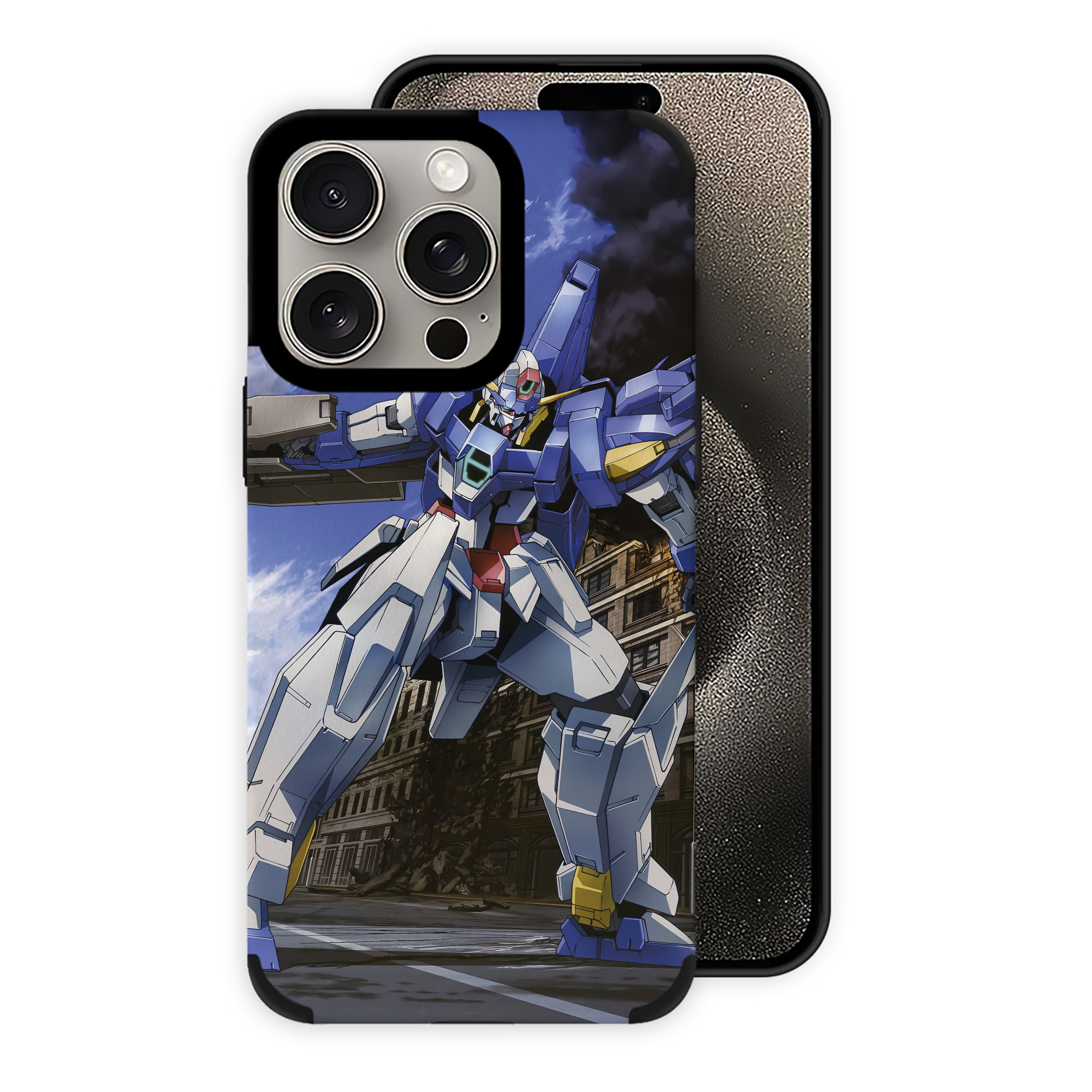 （画像用） 機動戦士ガンダム Mobile Suit Gundam 【iPhone15ProMax対応】 PUレザー スマホケース 耐衝撃＆黄変防止