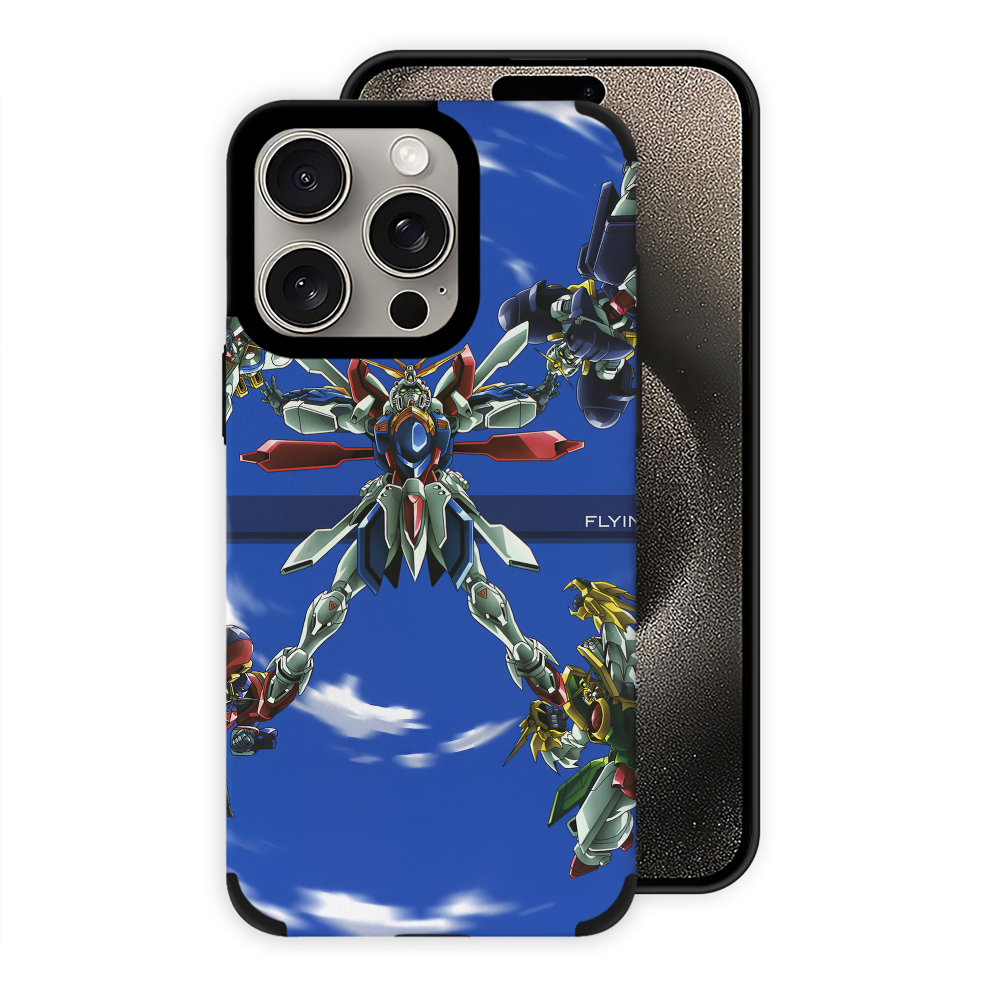 （画像用） 機動戦士ガンダム Mobile Suit Gundam 【iPhone15ProMax対応】 PUレザー スマホケース 耐衝撃＆黄変防止