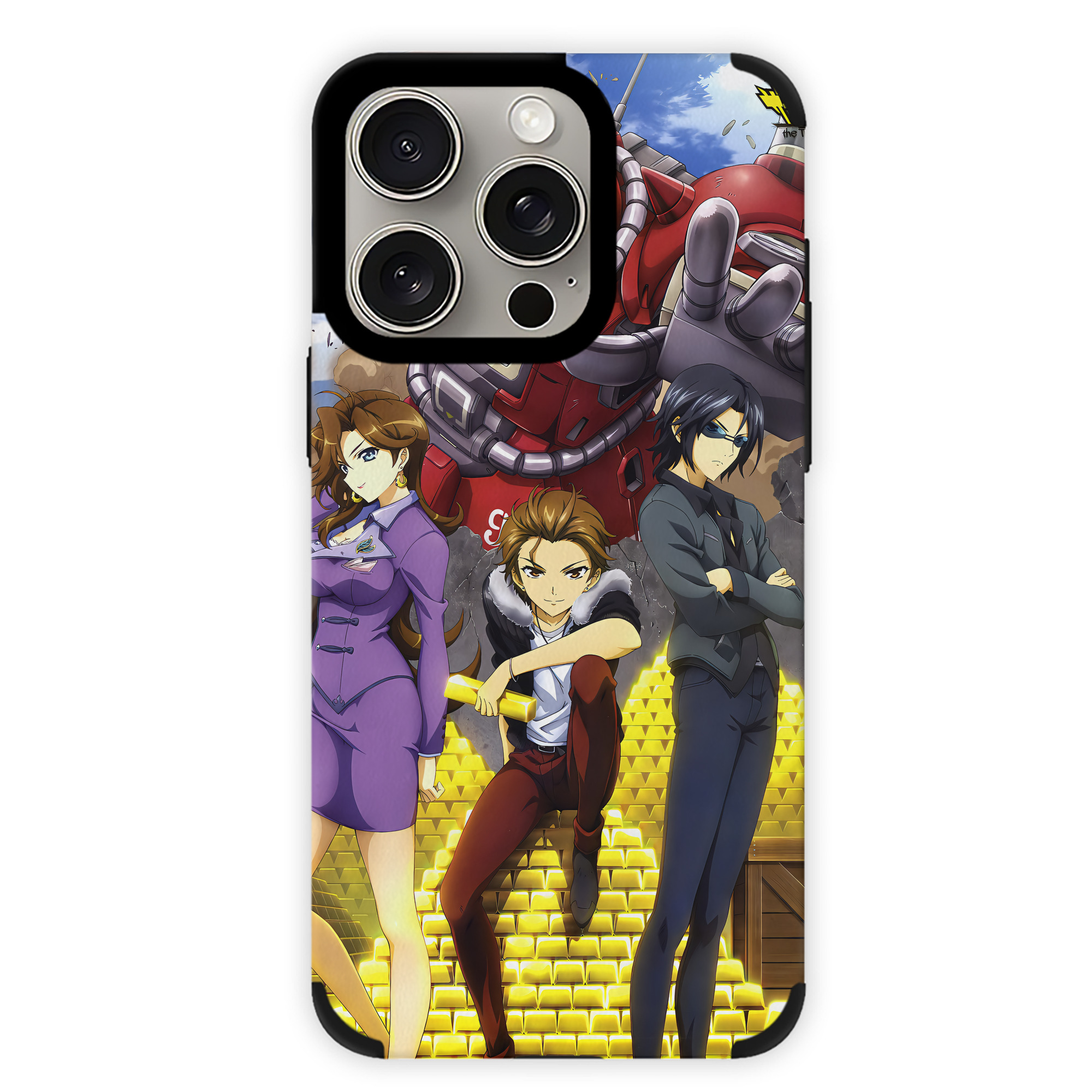 （画像用） 機動戦士ガンダム Mobile Suit Gundam 【iPhone15ProMax対応】 PUレザー スマホケース 耐衝撃＆黄変防止