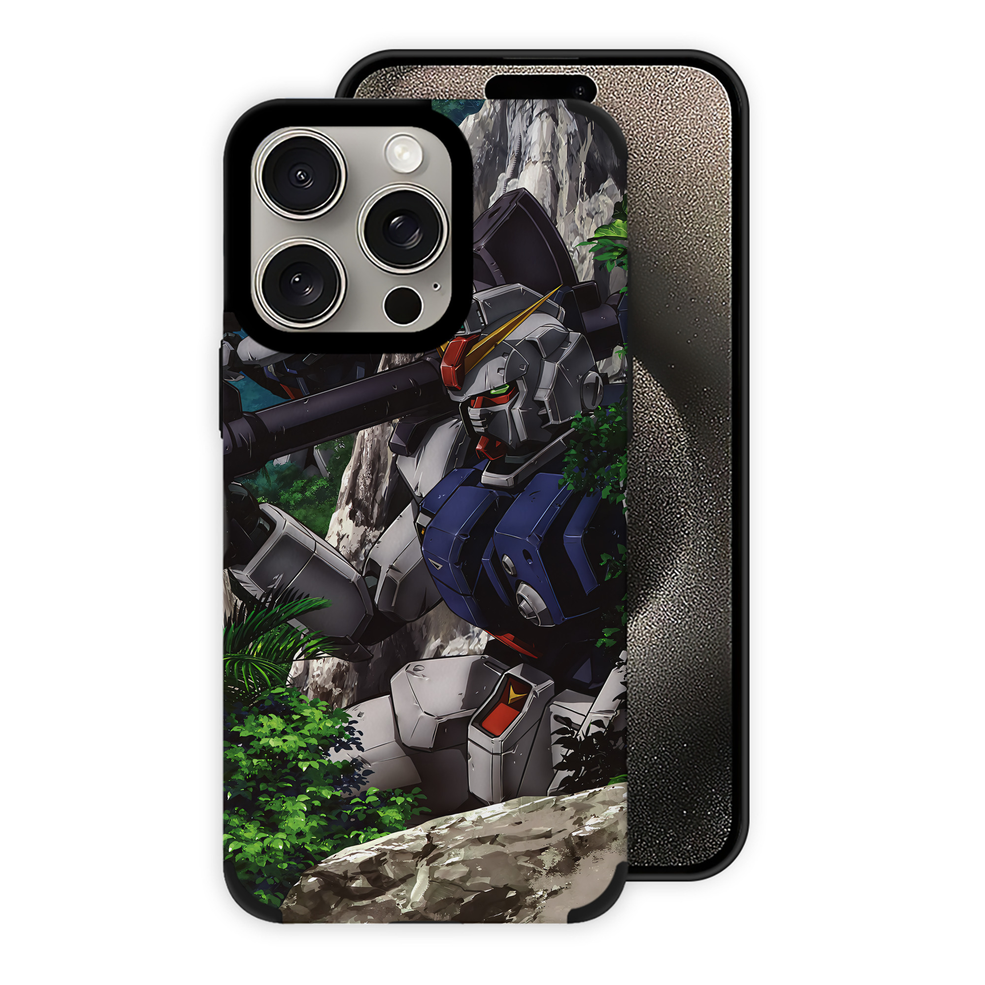 （画像用） 機動戦士ガンダム Mobile Suit Gundam 【iPhone15ProMax対応】 PUレザー スマホケース 耐衝撃＆黄変防止