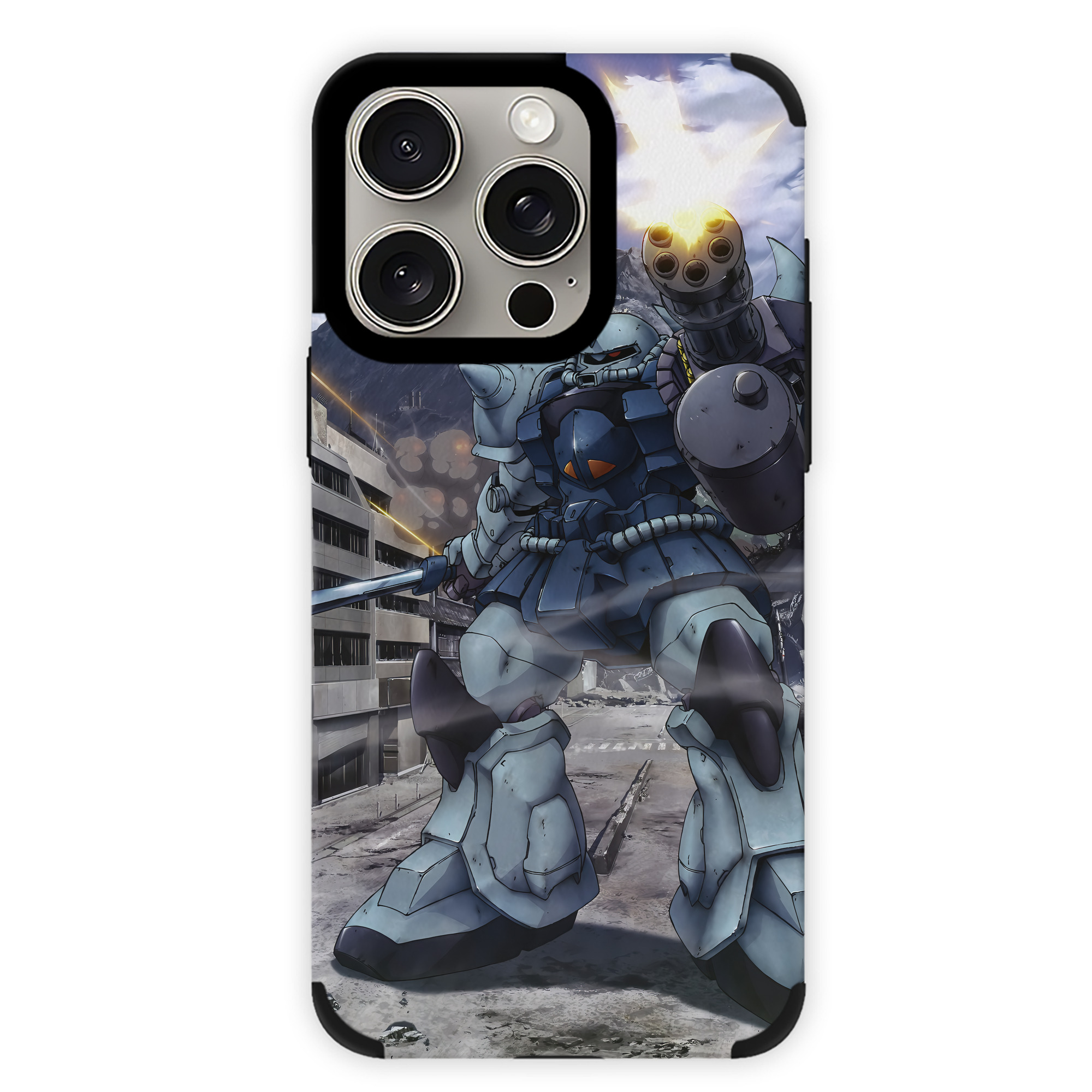 （画像用） 機動戦士ガンダム Mobile Suit Gundam 【iPhone15ProMax対応】 PUレザー スマホケース 耐衝撃＆黄変防止