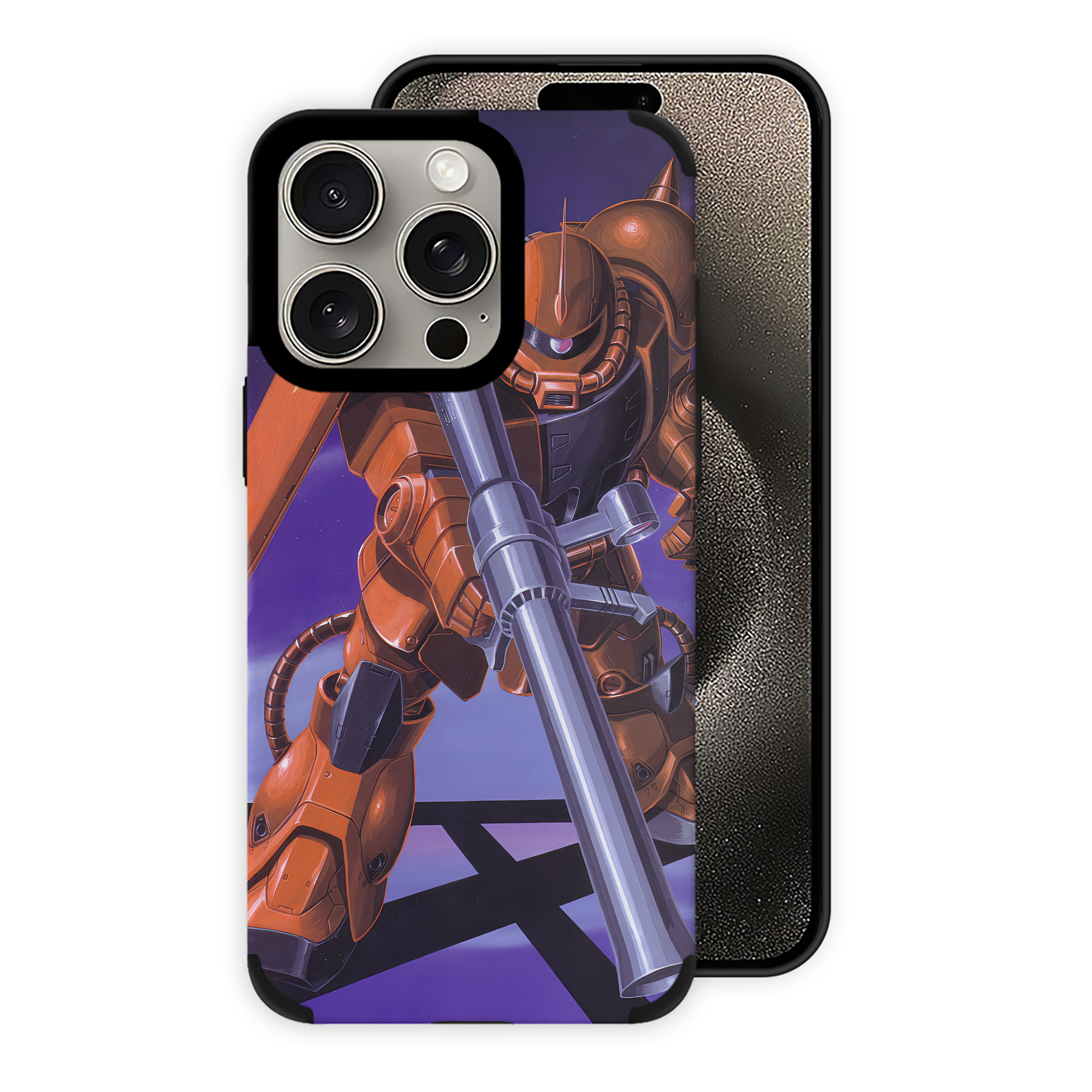 （画像用） 機動戦士ガンダム Mobile Suit Gundam 【iPhone15ProMax対応】 PUレザー スマホケース 耐衝撃＆黄変防止