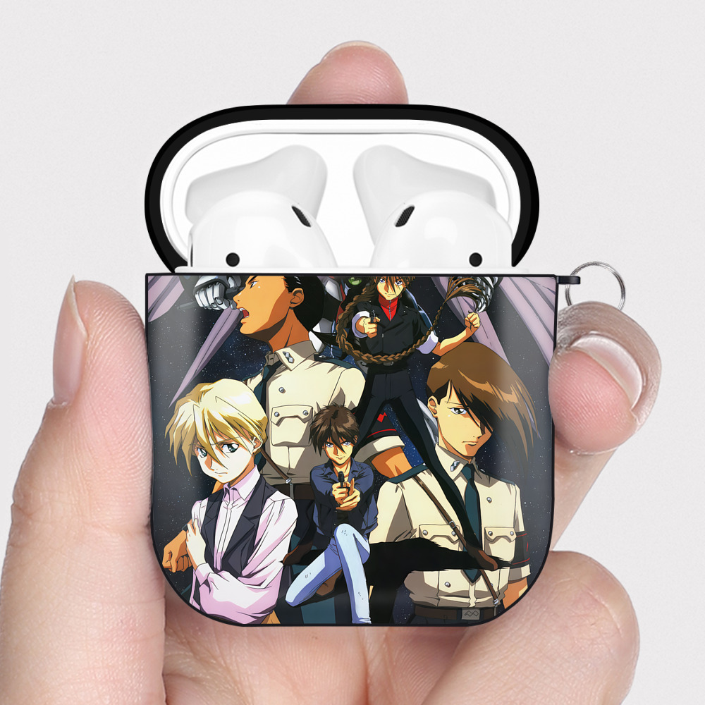 （画像用） 機動戦士ガンダム Mobile Suit Gundam AirPods 第2世代保護ケース ハードシェル ブラック 耐衝撃・防指紋・カラビナ付き