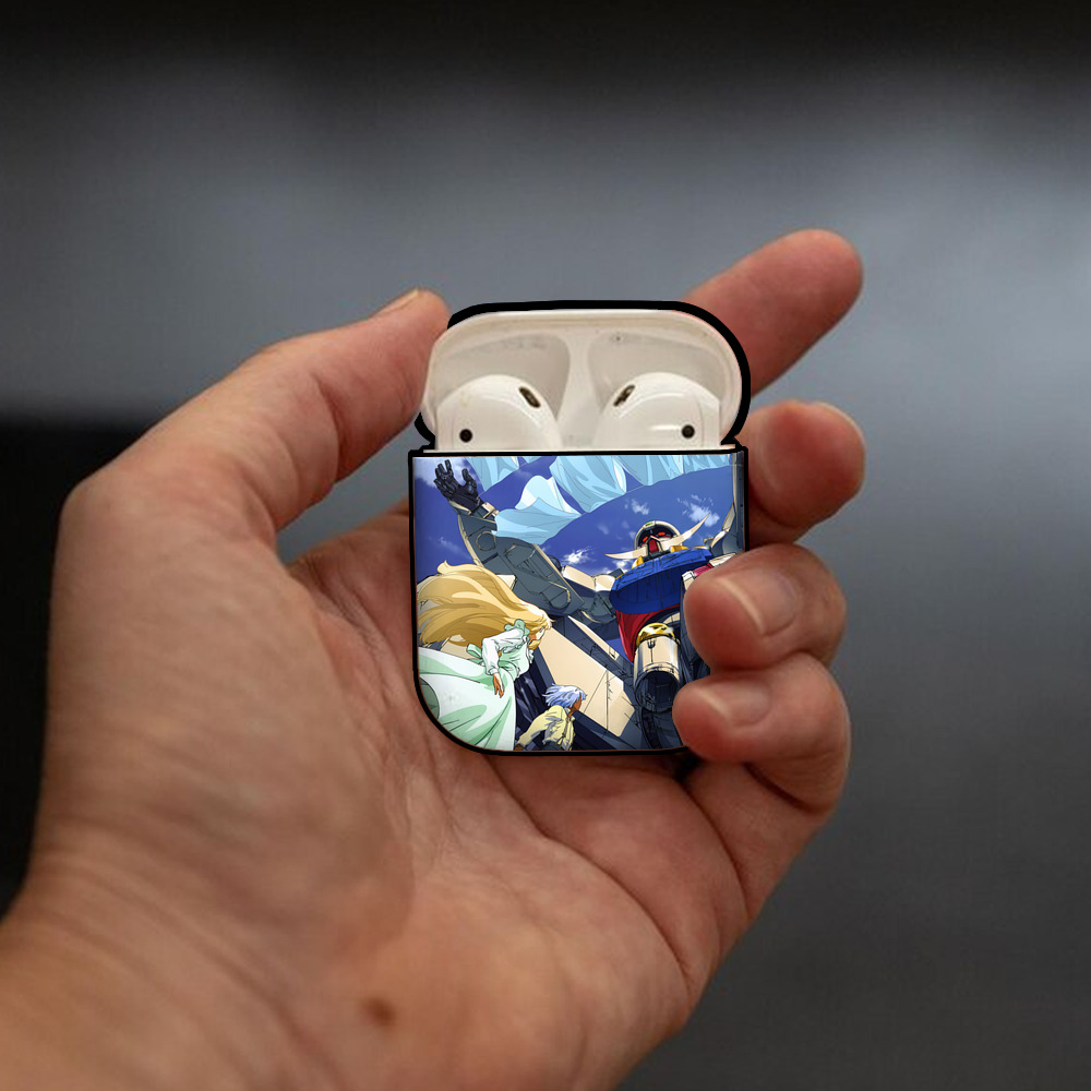 機動戦士ガンダム Mobile Suit Gundam AirPods 第2世代保護ケース ハードシェル ブラック 耐衝撃・防指紋・カラビナ付き