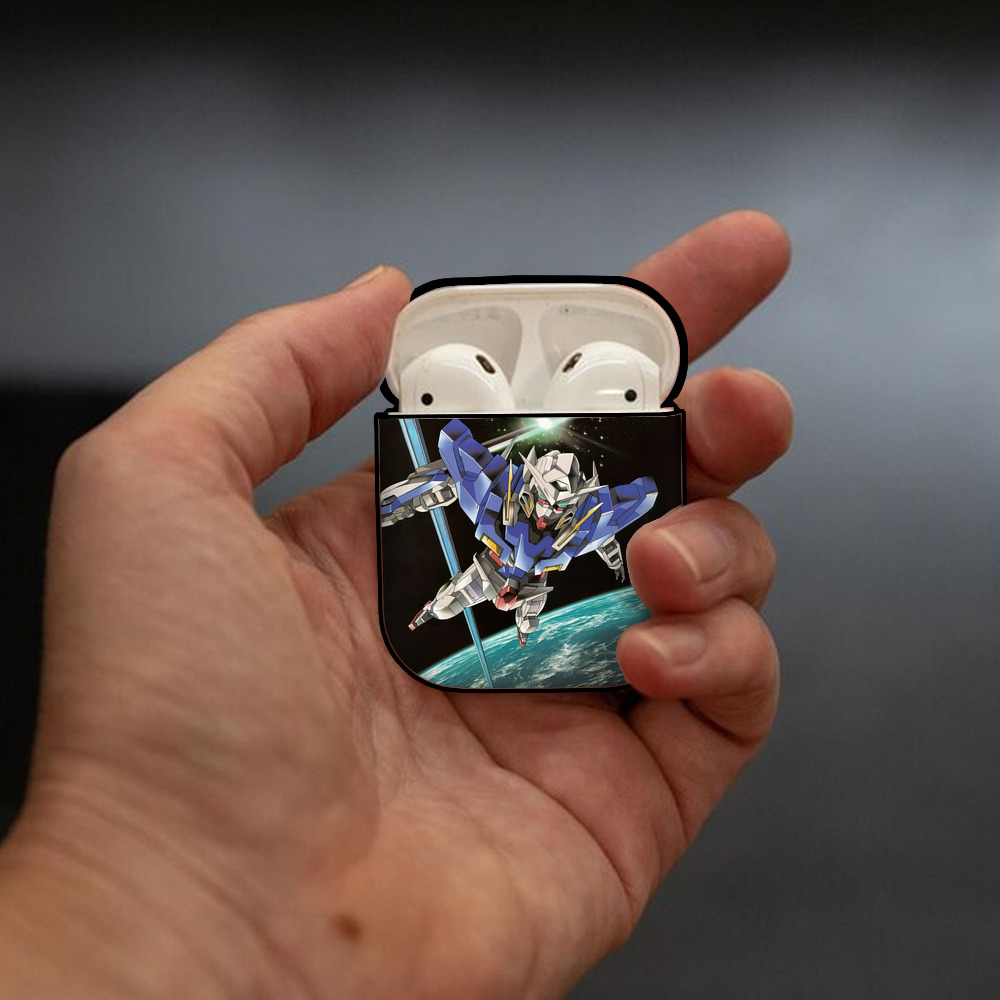 機動戦士ガンダム Mobile Suit Gundam AirPods 第2世代保護ケース ハードシェル ブラック 耐衝撃・防指紋・カラビナ付き