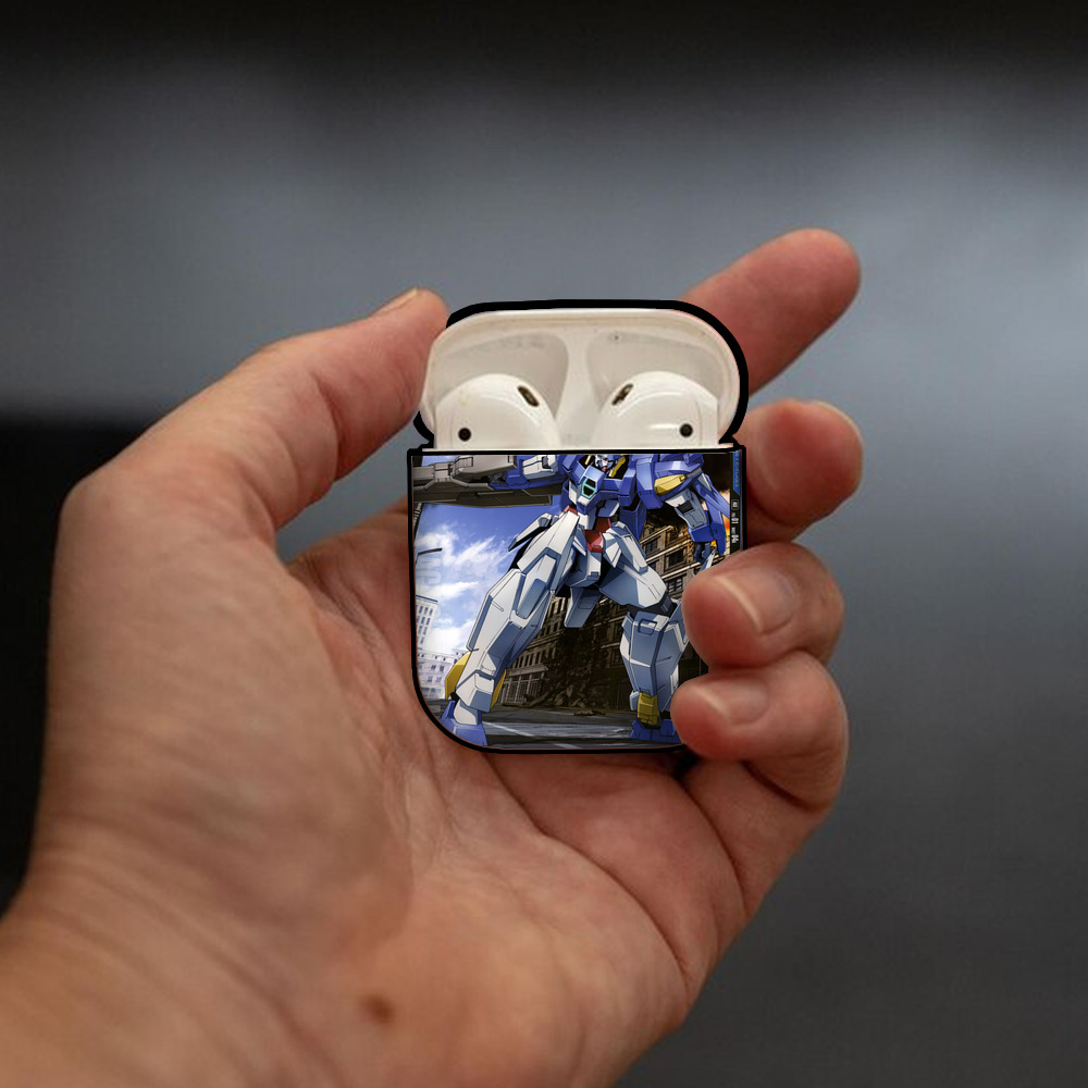 機動戦士ガンダム Mobile Suit Gundam AirPods 第2世代保護ケース ハードシェル ブラック 耐衝撃・防指紋・カラビナ付き