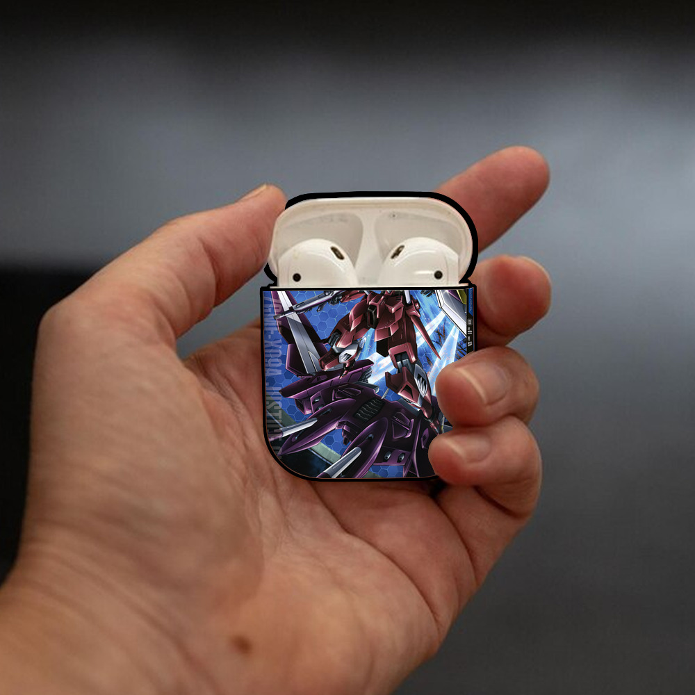 機動戦士ガンダム Mobile Suit Gundam AirPods 第2世代保護ケース ハードシェル ブラック 耐衝撃・防指紋・カラビナ付き