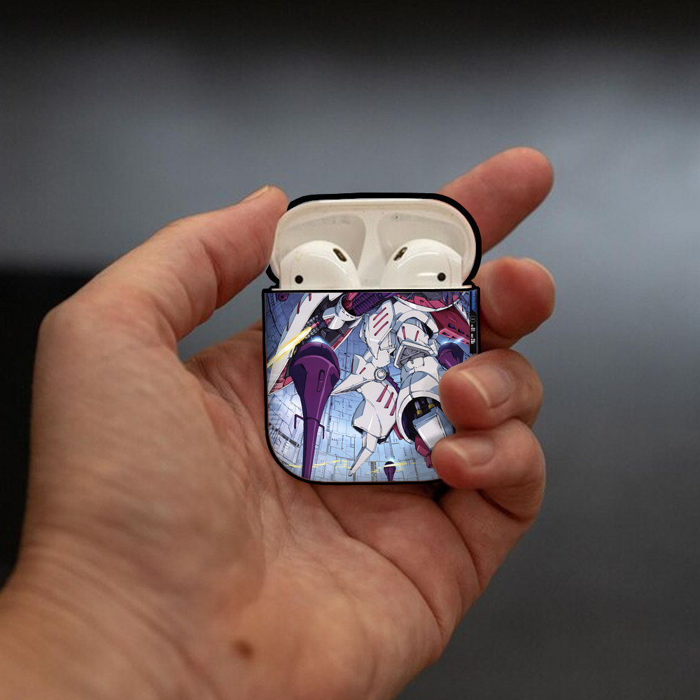 機動戦士ガンダム Mobile Suit Gundam AirPods 第2世代保護ケース ハードシェル ブラック 耐衝撃・防指紋・カラビナ付き