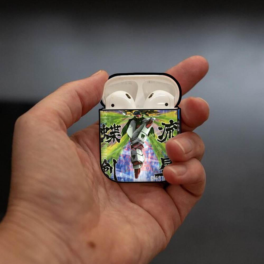 機動戦士ガンダム Mobile Suit Gundam AirPods 第2世代保護ケース ハードシェル ブラック 耐衝撃・防指紋・カラビナ付き