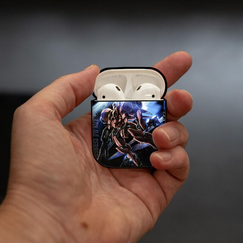 機動戦士ガンダム Mobile Suit Gundam AirPods 第2世代保護ケース ハードシェル ブラック 耐衝撃・防指紋・カラビナ付き
