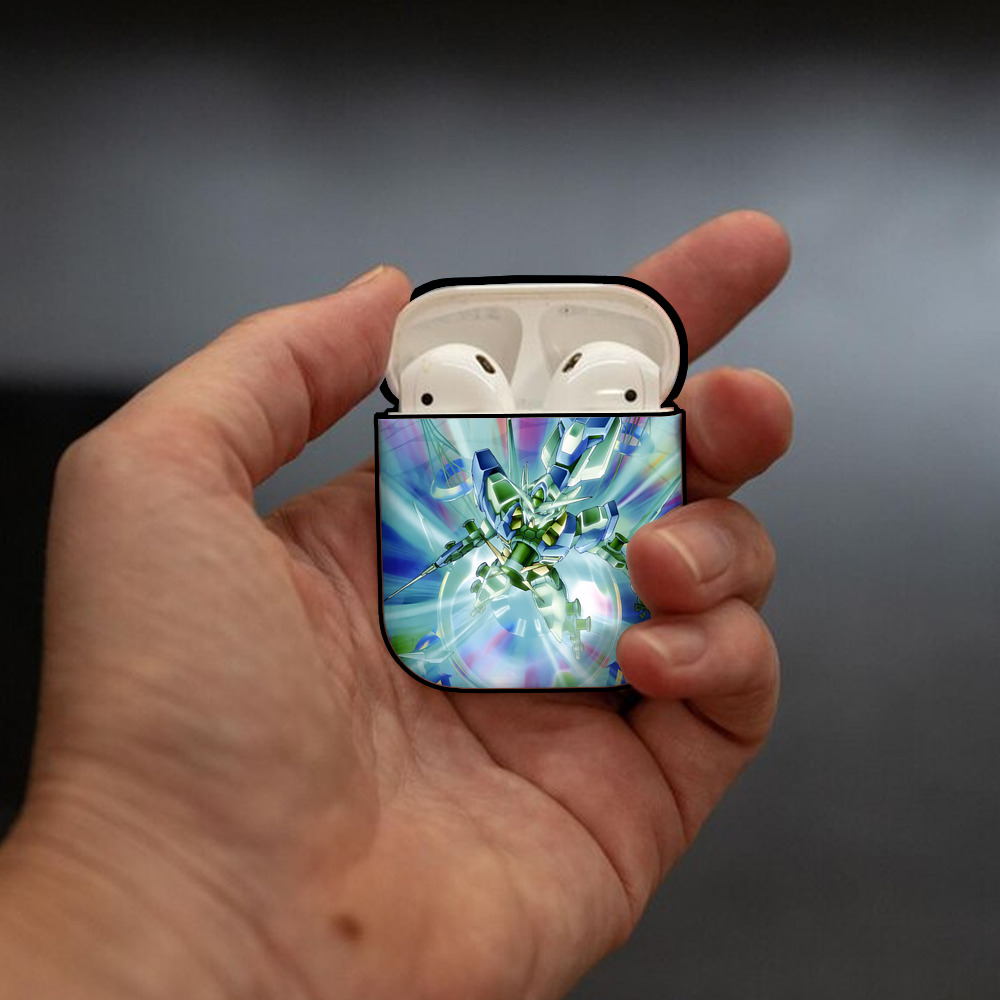機動戦士ガンダム Mobile Suit Gundam AirPods 第2世代保護ケース ハードシェル ブラック 耐衝撃・防指紋・カラビナ付き