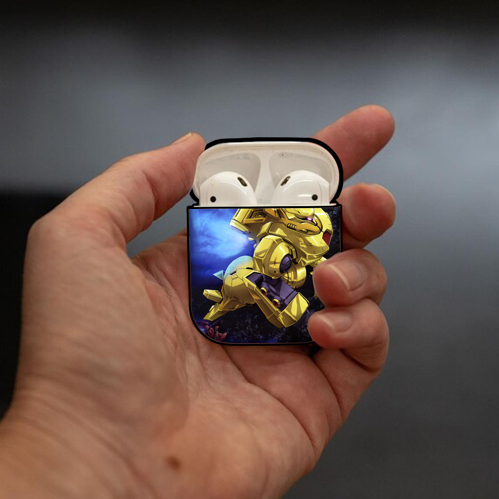 機動戦士ガンダム Mobile Suit Gundam AirPods 第2世代保護ケース ハードシェル ブラック 耐衝撃・防指紋・カラビナ付き