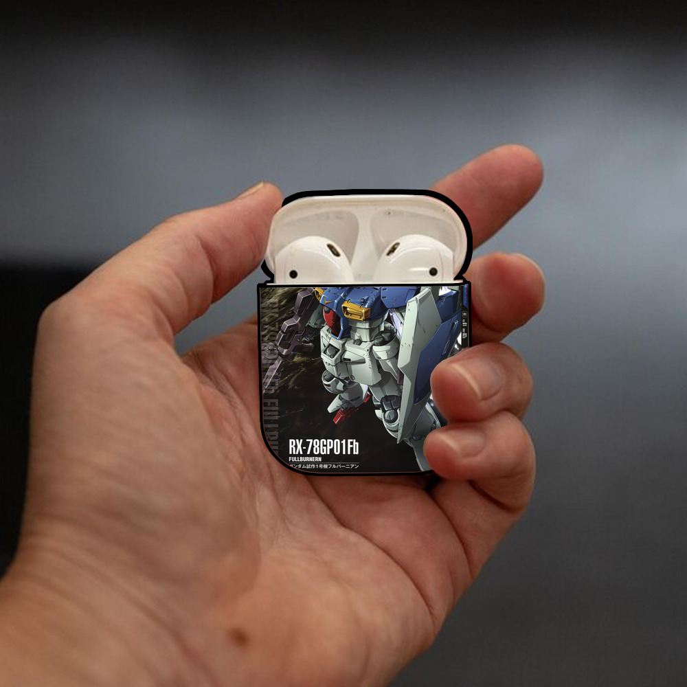 機動戦士ガンダム Mobile Suit Gundam AirPods 第2世代保護ケース ハードシェル ブラック 耐衝撃・防指紋・カラビナ付き