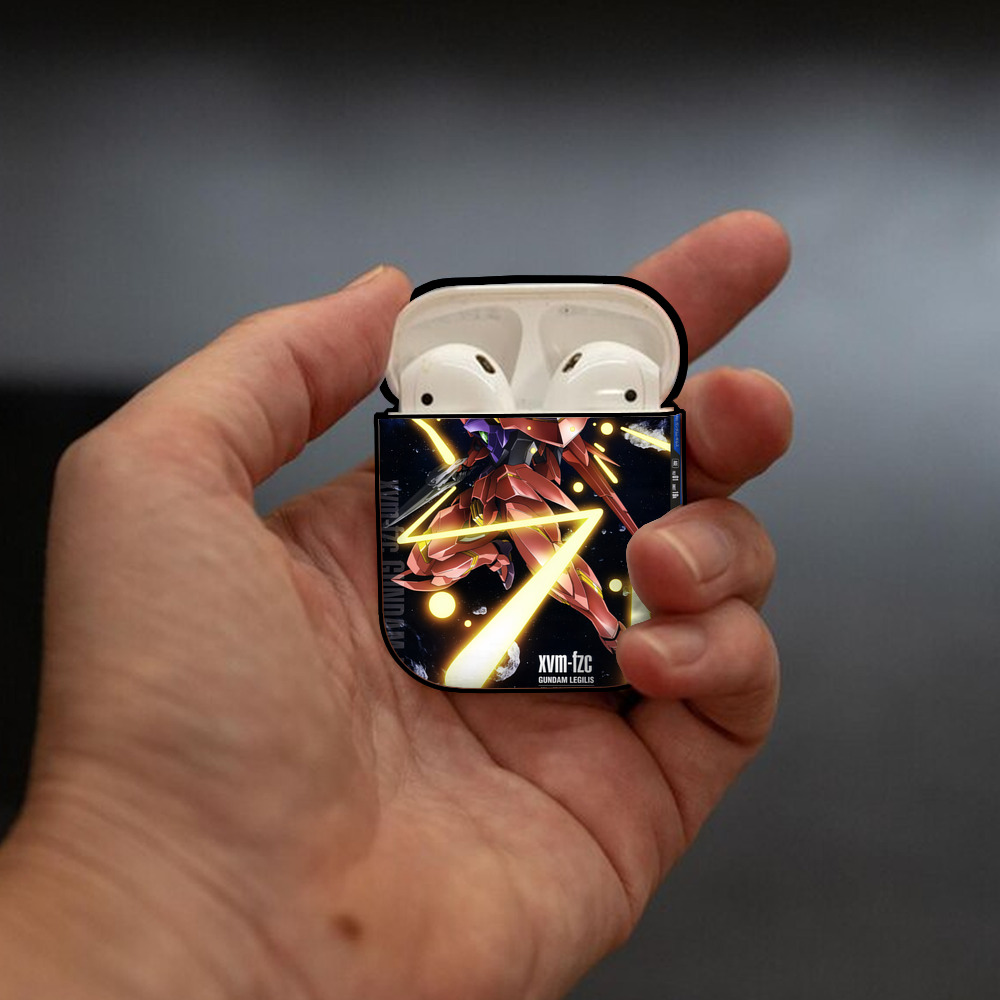 機動戦士ガンダム Mobile Suit Gundam AirPods 第2世代保護ケース ハードシェル ブラック 耐衝撃・防指紋・カラビナ付き