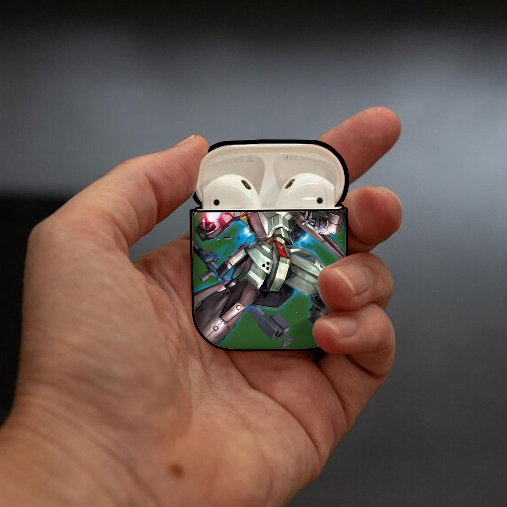 機動戦士ガンダム Mobile Suit Gundam AirPods 第2世代保護ケース ハードシェル ブラック 耐衝撃・防指紋・カラビナ付き