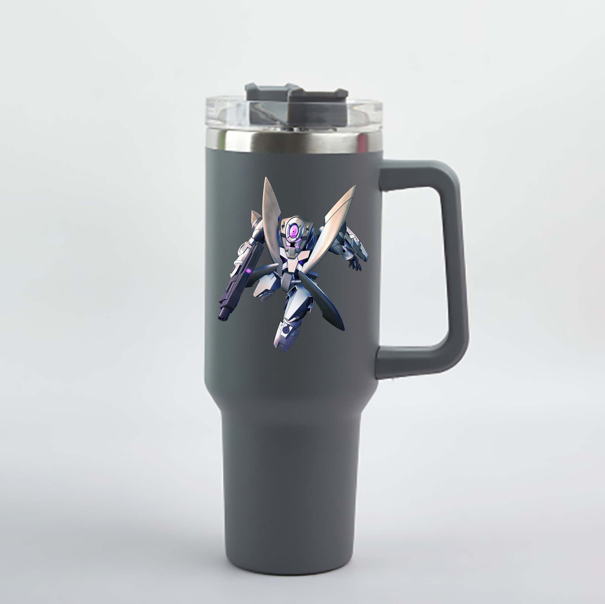 （画像用） 機動戦士ガンダム Mobile Suit Gundam 1200mL車用タンブラー - クリスタルステッカー（プラスチックストロー付き）