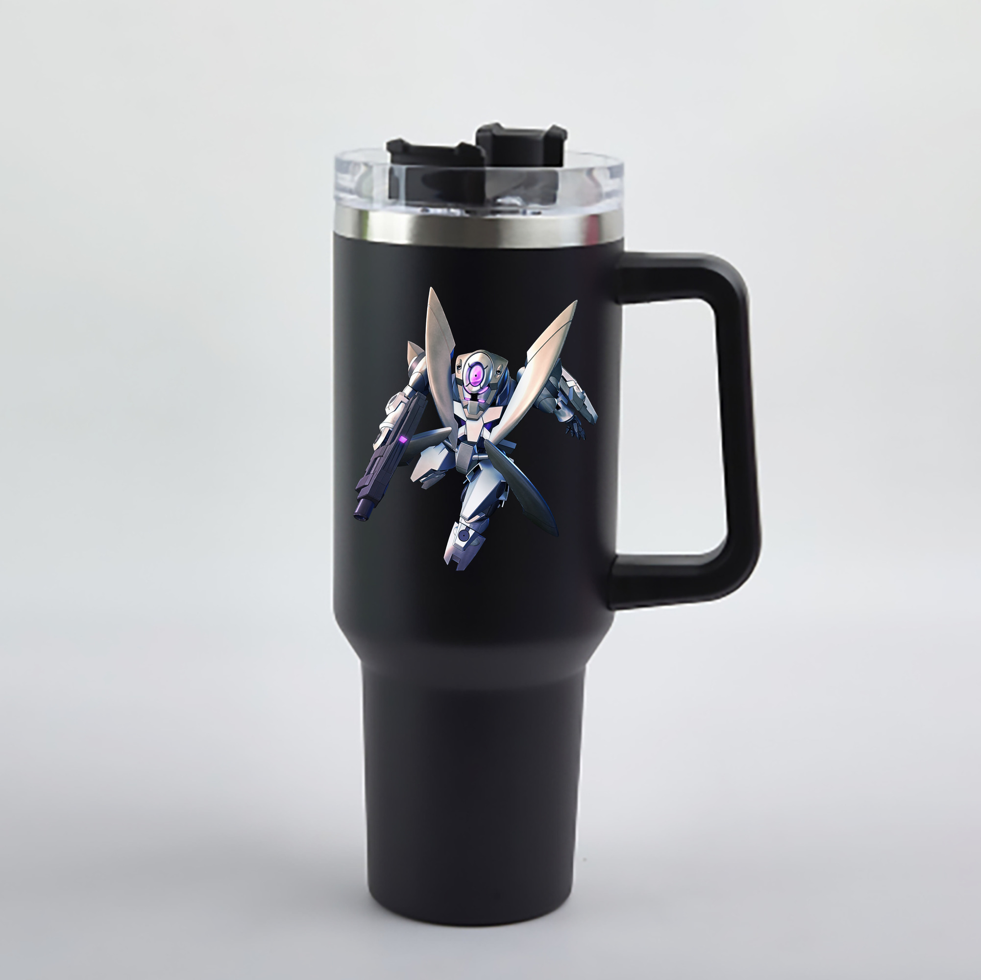 （画像用） 機動戦士ガンダム Mobile Suit Gundam 1200mL車用タンブラー - クリスタルステッカー（プラスチックストロー付き）