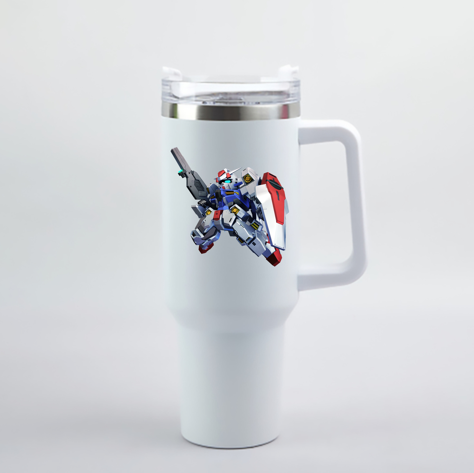（画像用） 機動戦士ガンダム Mobile Suit Gundam 1200mL車用タンブラー - クリスタルステッカー（プラスチックストロー付き）