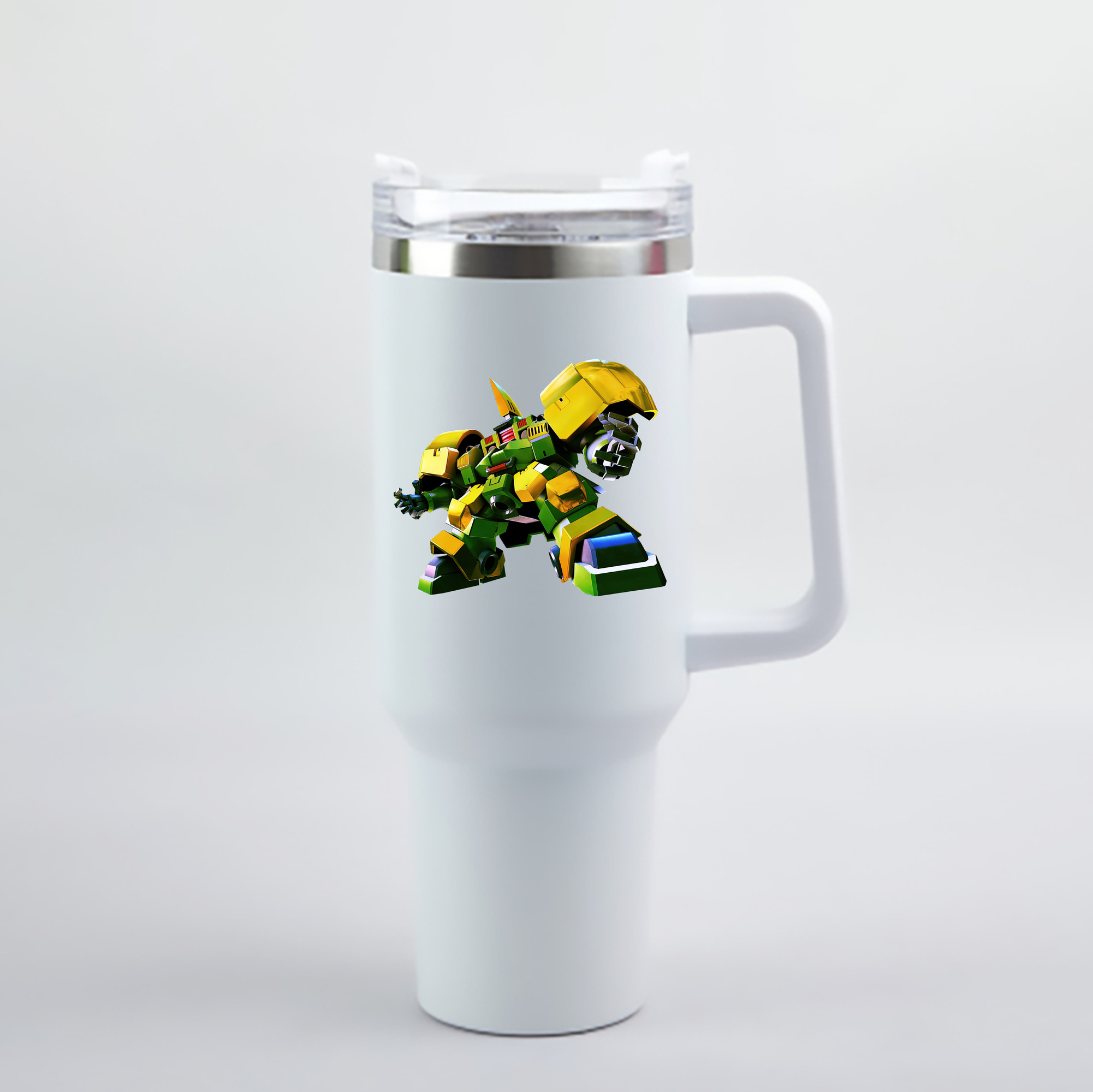 （画像用） 機動戦士ガンダム Mobile Suit Gundam 1200mL車用タンブラー - クリスタルステッカー（プラスチックストロー付き）
