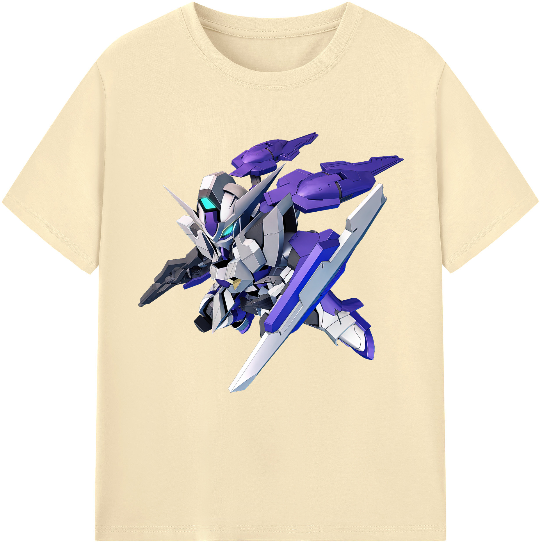 （画像用） 機動戦士ガンダム Mobile Suit Gundam 綿100％半袖Tシャツ（フロントプリント）