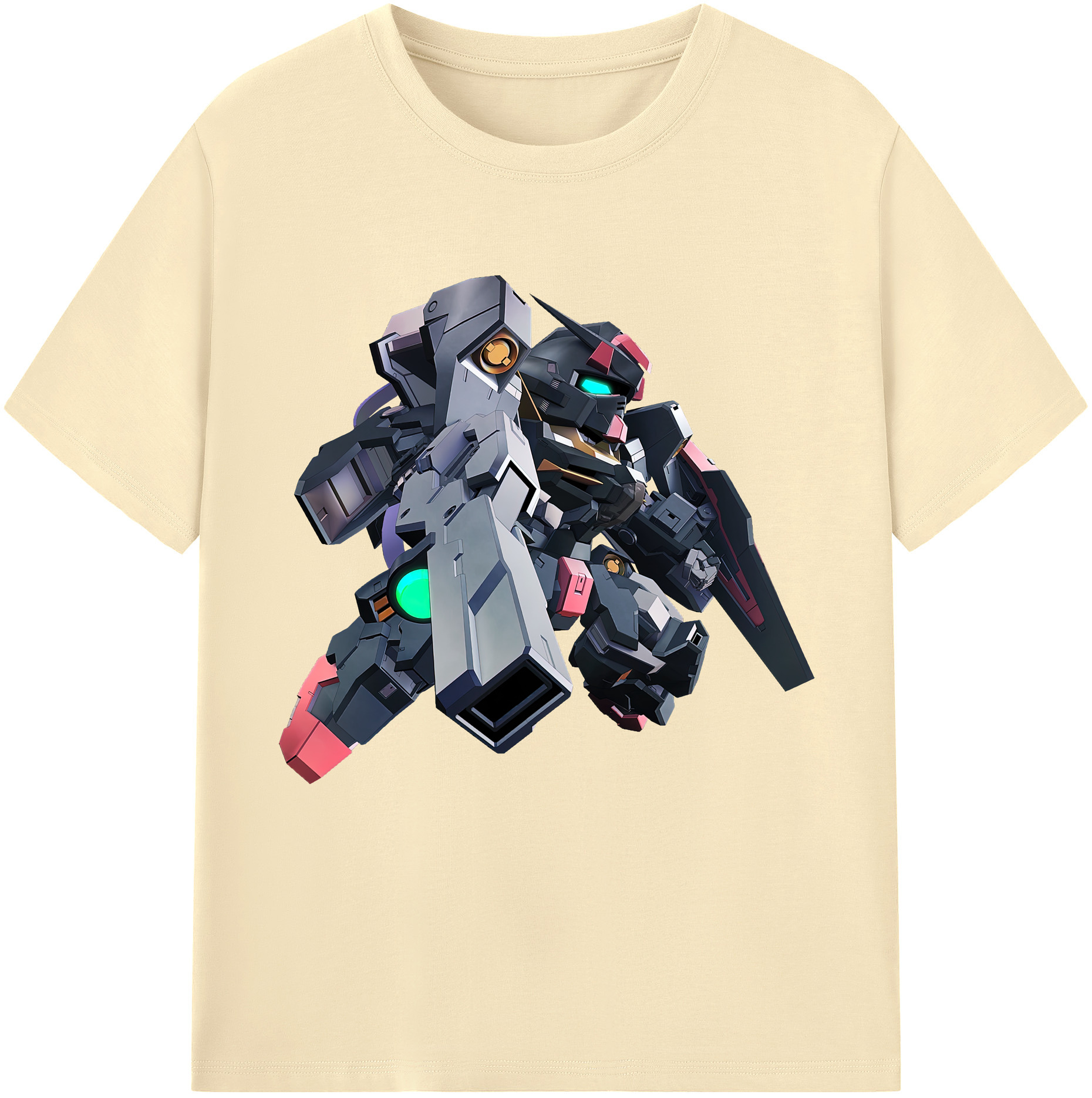 （画像用） 機動戦士ガンダム Mobile Suit Gundam 綿100％半袖Tシャツ（フロントプリント）