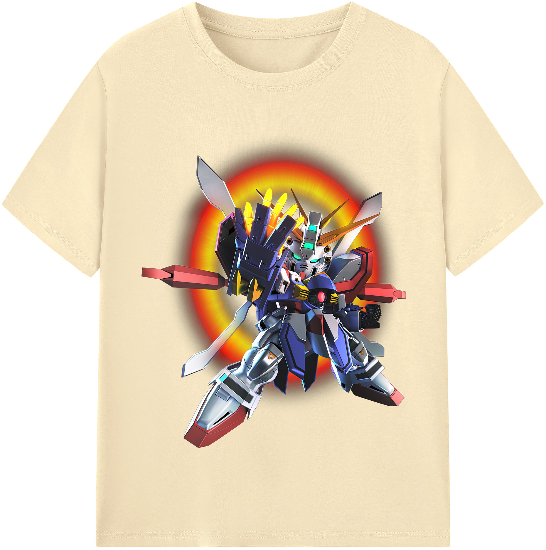 （画像用） 機動戦士ガンダム Mobile Suit Gundam 綿100％半袖Tシャツ（フロントプリント）