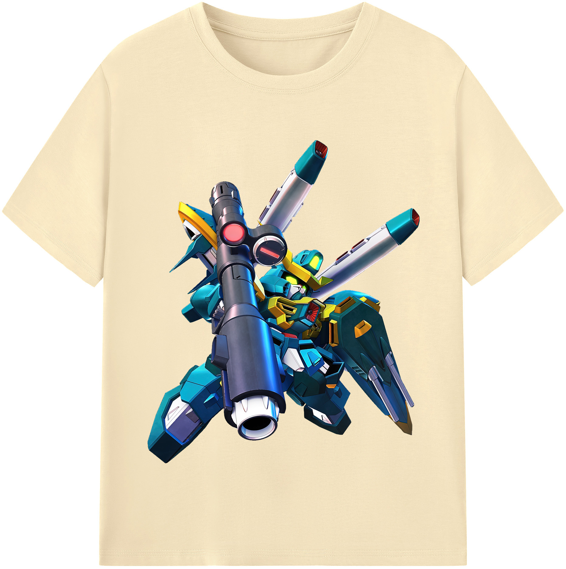 （画像用） 機動戦士ガンダム Mobile Suit Gundam 綿100％半袖Tシャツ（フロントプリント）