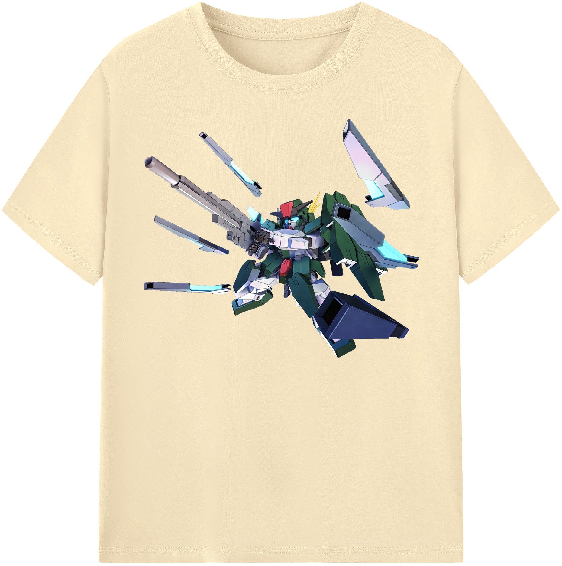（画像用） 機動戦士ガンダム Mobile Suit Gundam 綿100％半袖Tシャツ（フロントプリント）
