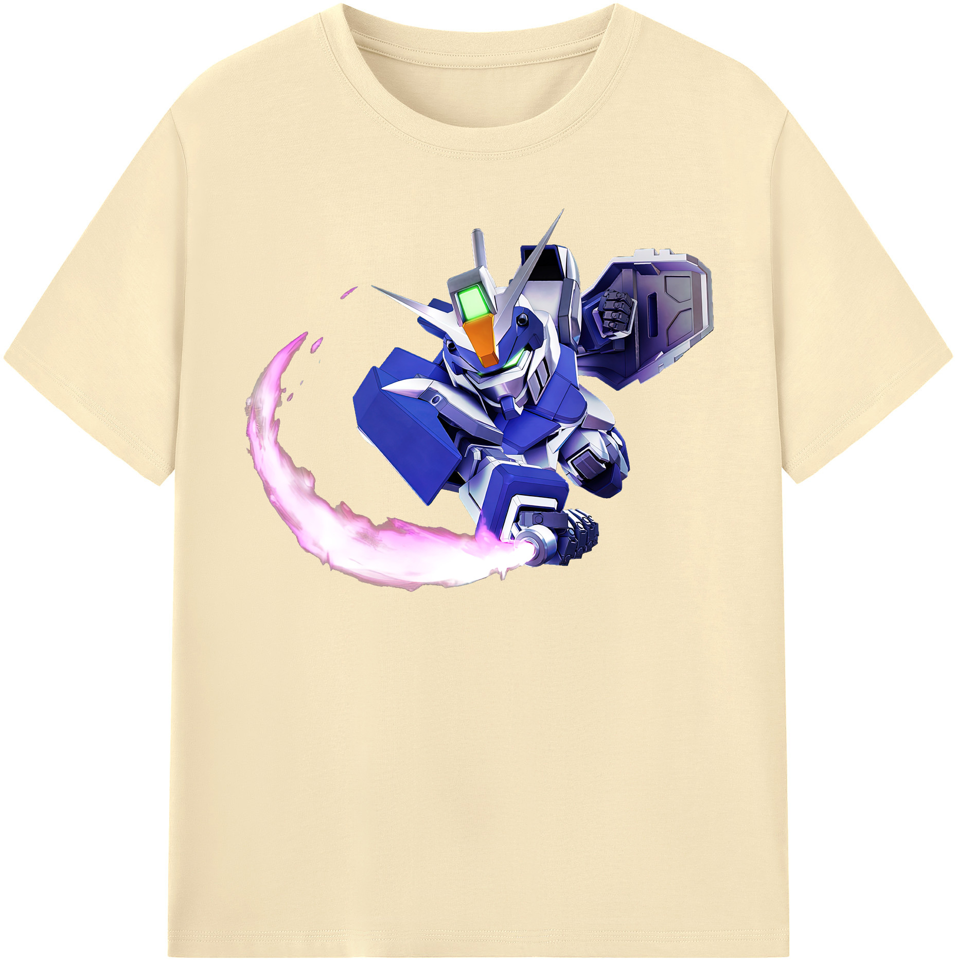 （画像用） 機動戦士ガンダム Mobile Suit Gundam 綿100％半袖Tシャツ（フロントプリント）