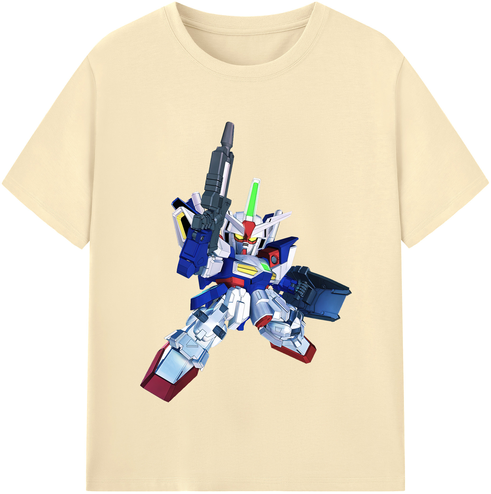 （画像用） 機動戦士ガンダム Mobile Suit Gundam 綿100％半袖Tシャツ（フロントプリント）