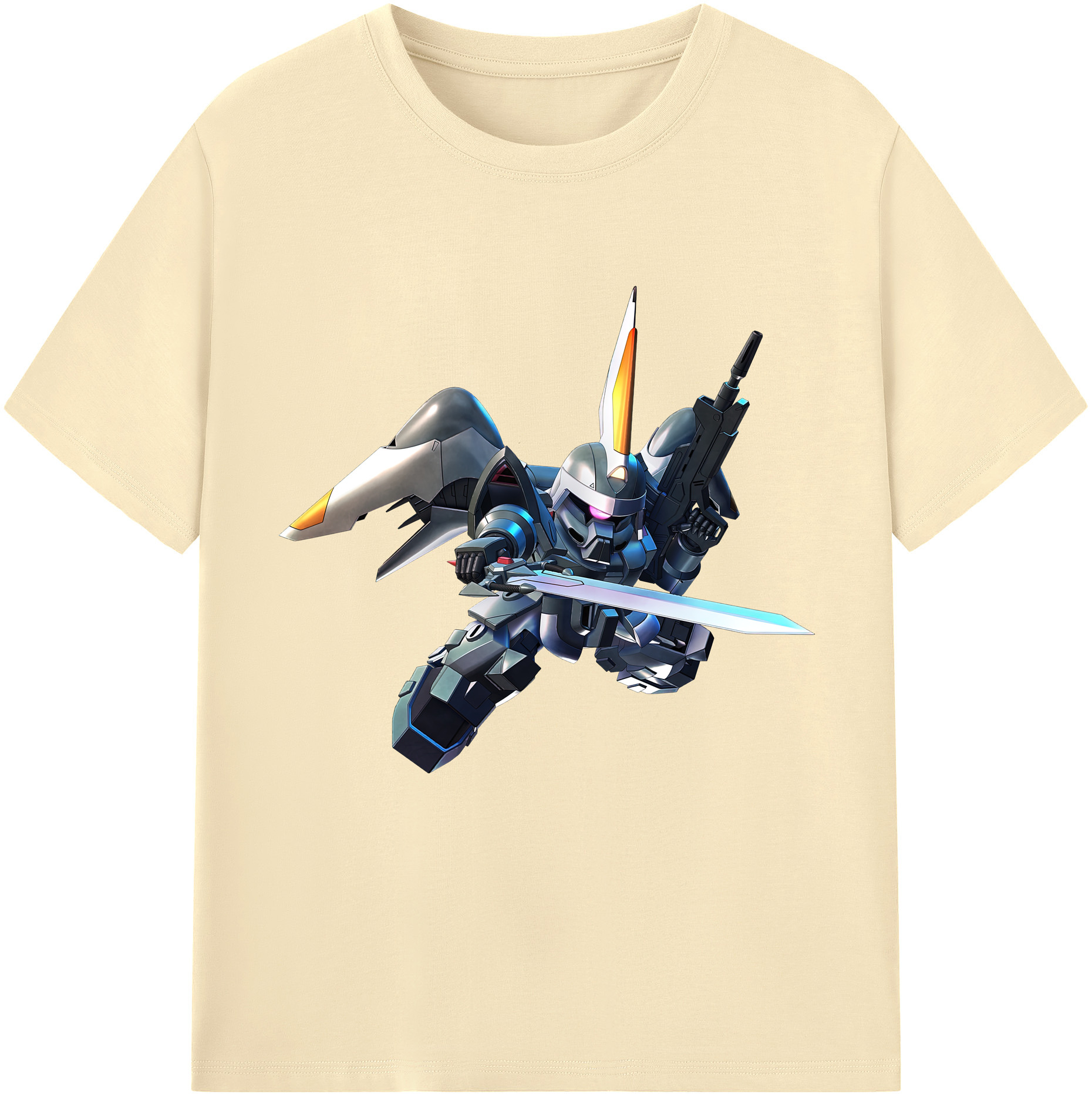 （画像用） 機動戦士ガンダム Mobile Suit Gundam 綿100％半袖Tシャツ（フロントプリント）