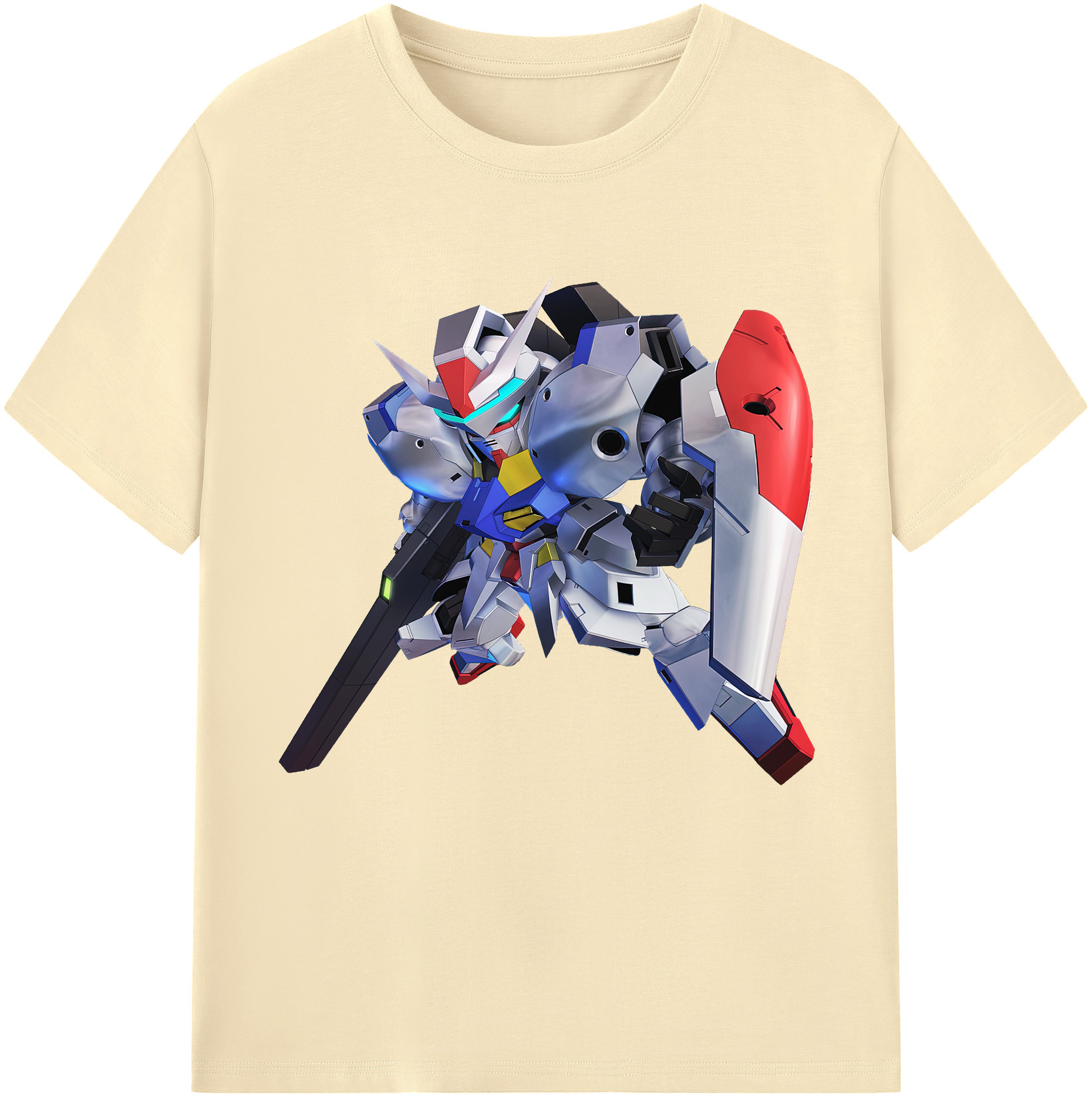 （画像用） 機動戦士ガンダム Mobile Suit Gundam 綿100％半袖Tシャツ（フロントプリント）