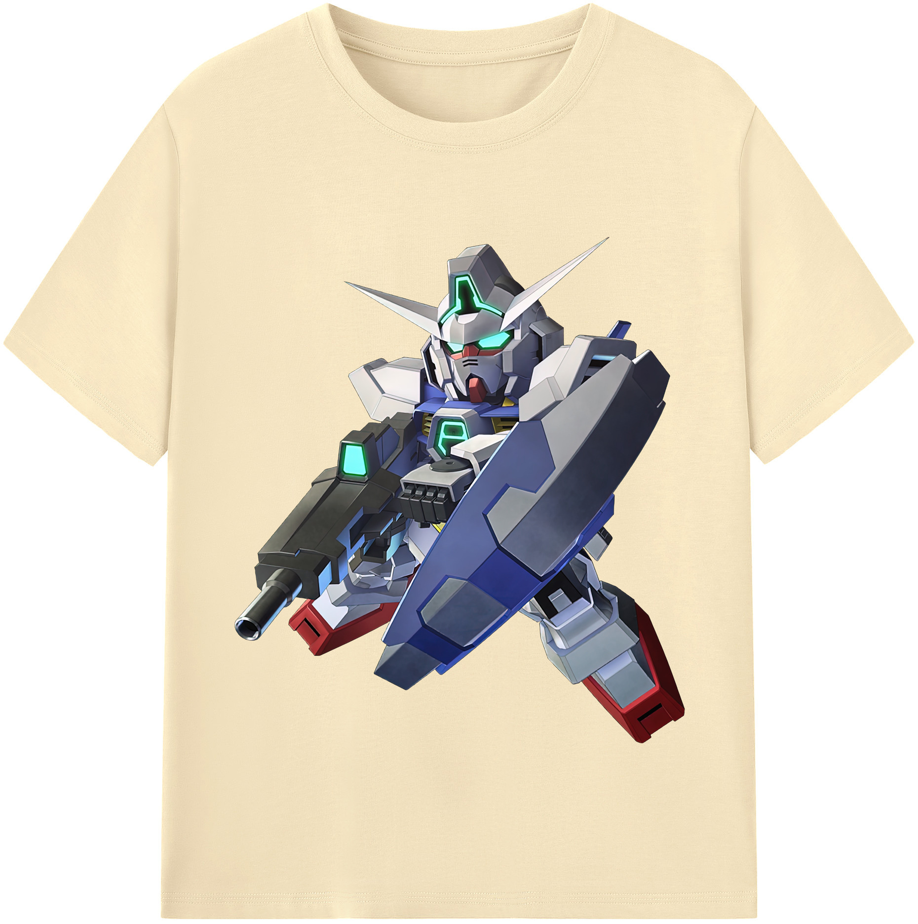 （画像用） 機動戦士ガンダム Mobile Suit Gundam 綿100％半袖Tシャツ（フロントプリント）