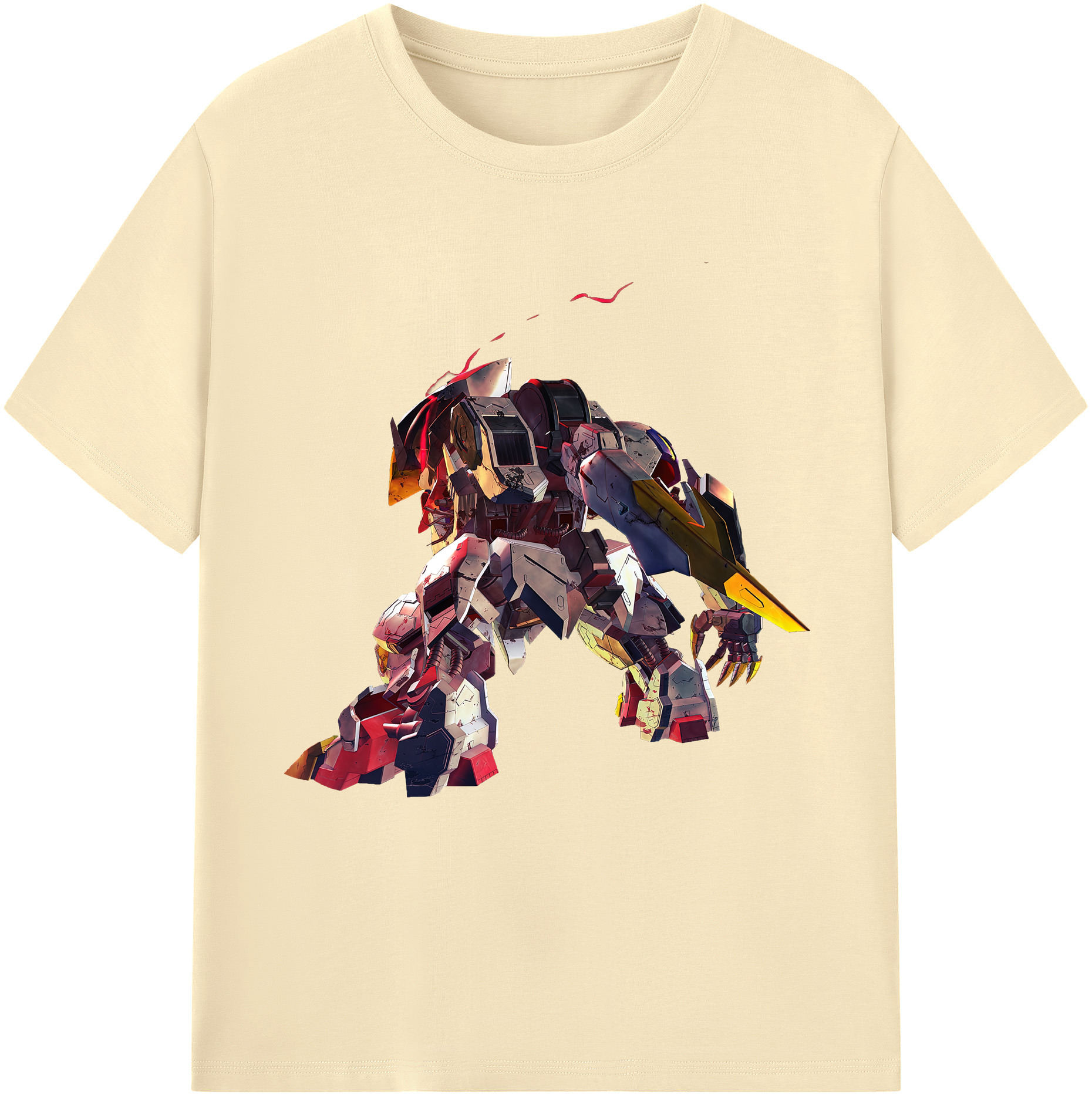 （画像用） 機動戦士ガンダム Mobile Suit Gundam 綿100％半袖Tシャツ（フロントプリント）