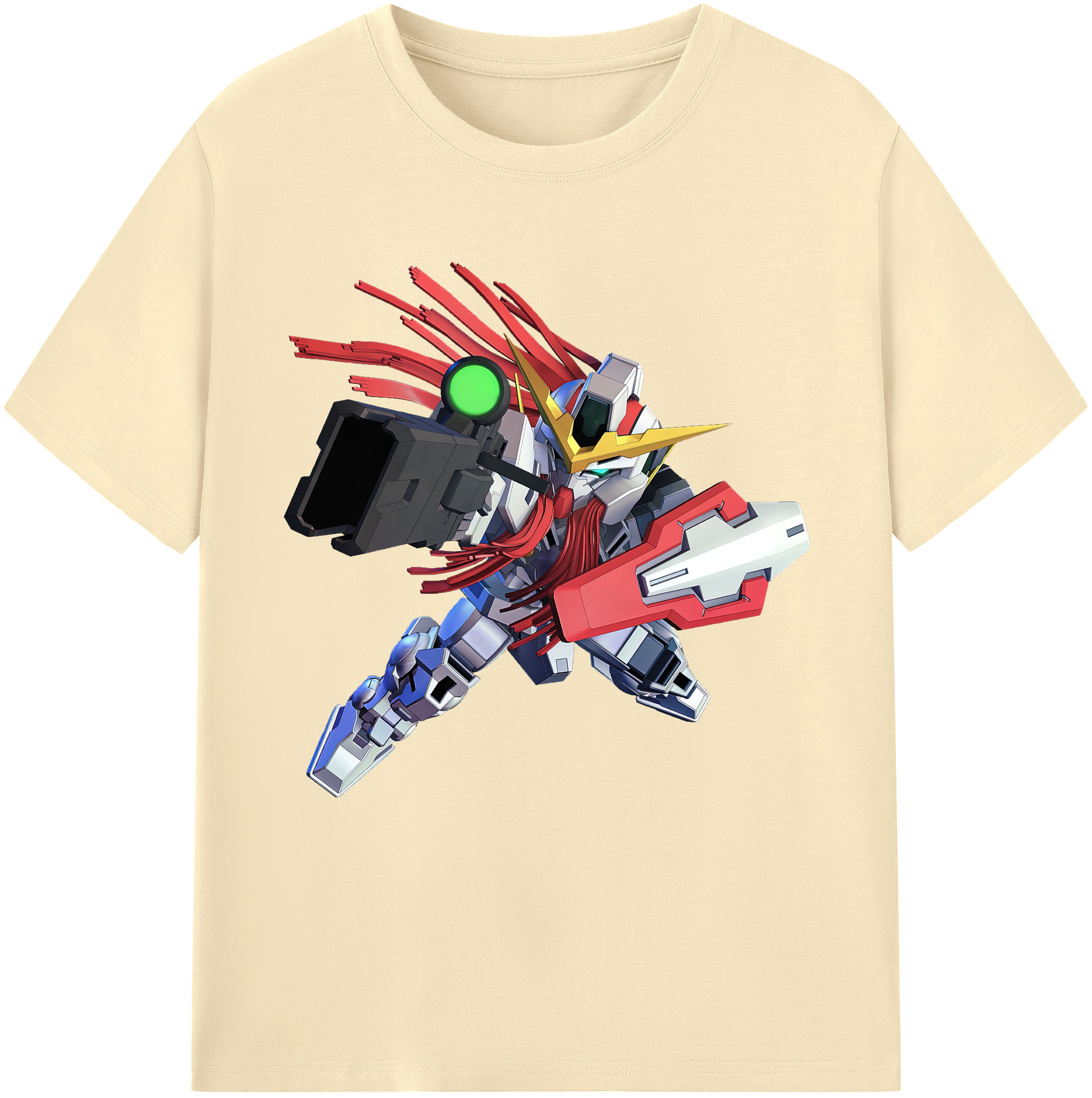 （画像用） 機動戦士ガンダム Mobile Suit Gundam 綿100％半袖Tシャツ（フロントプリント）