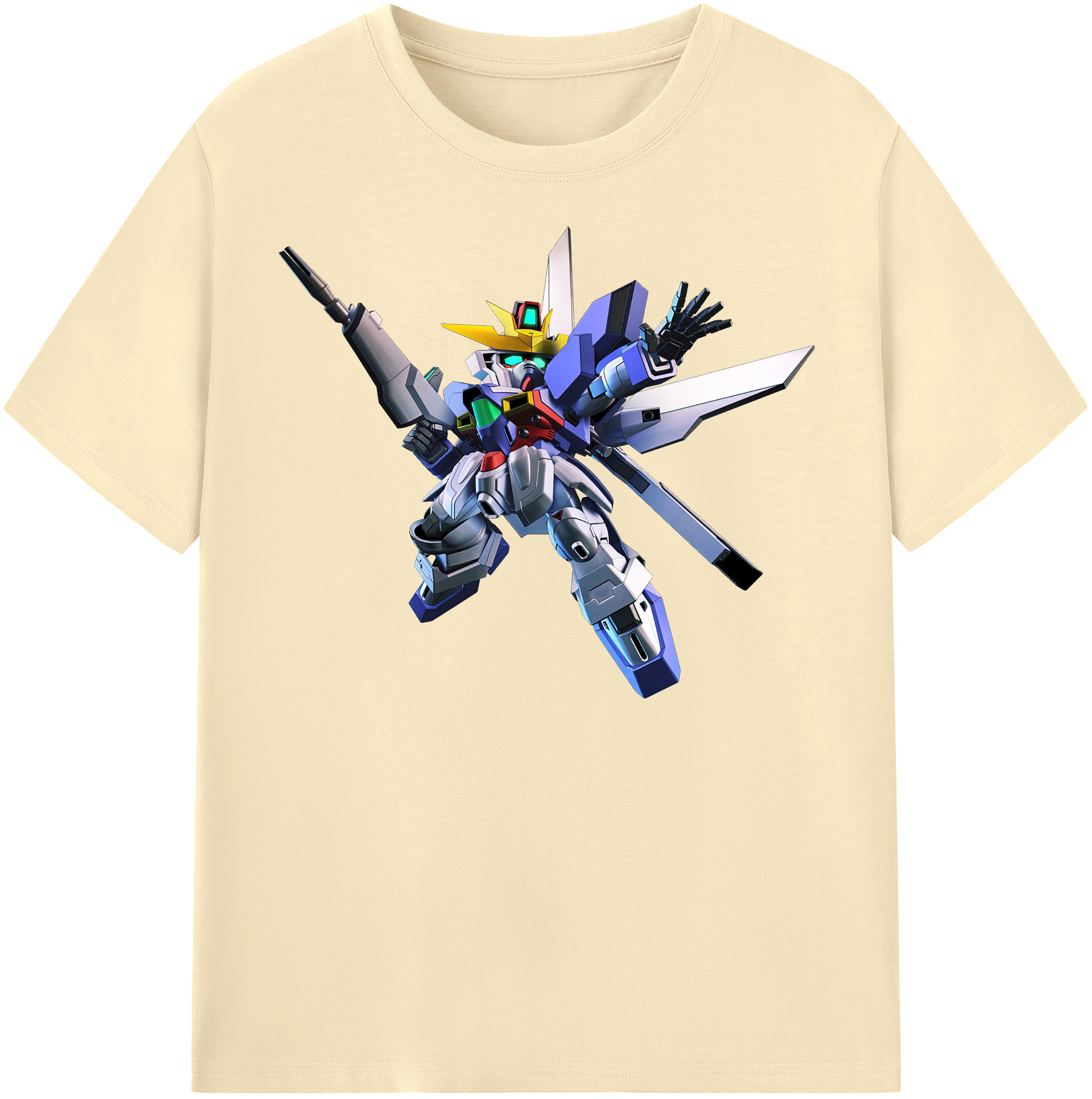 （画像用） 機動戦士ガンダム Mobile Suit Gundam 綿100％半袖Tシャツ（フロントプリント）