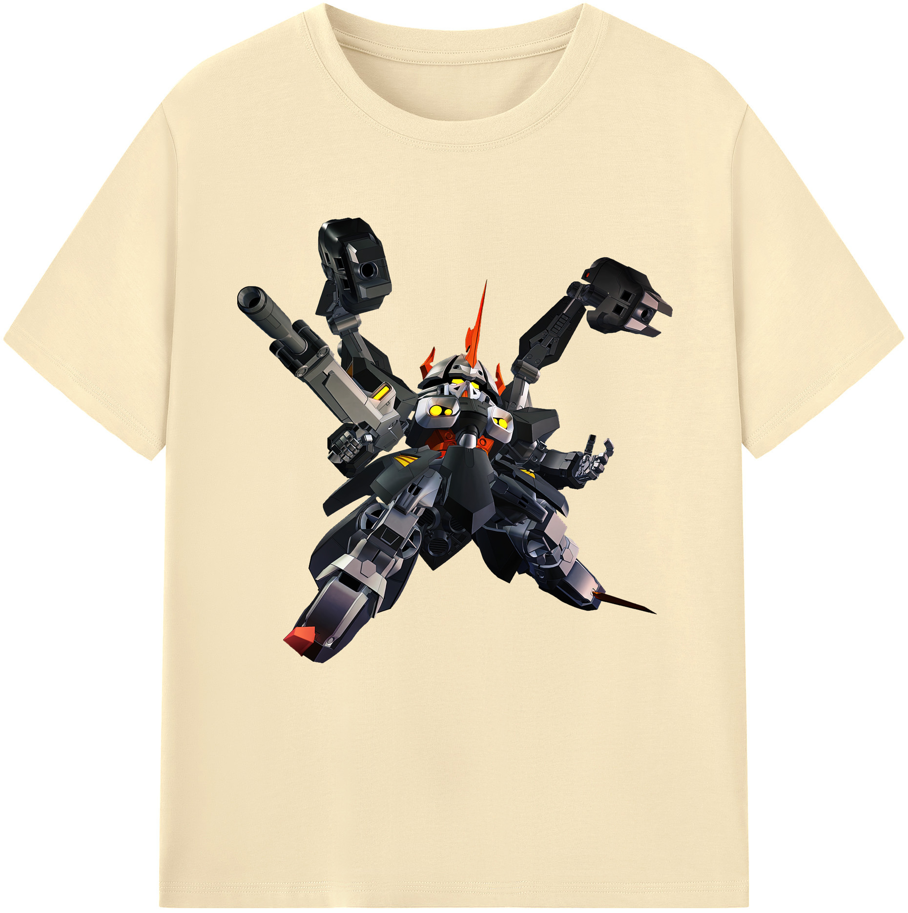 （画像用） 機動戦士ガンダム Mobile Suit Gundam 綿100％半袖Tシャツ（フロントプリント）