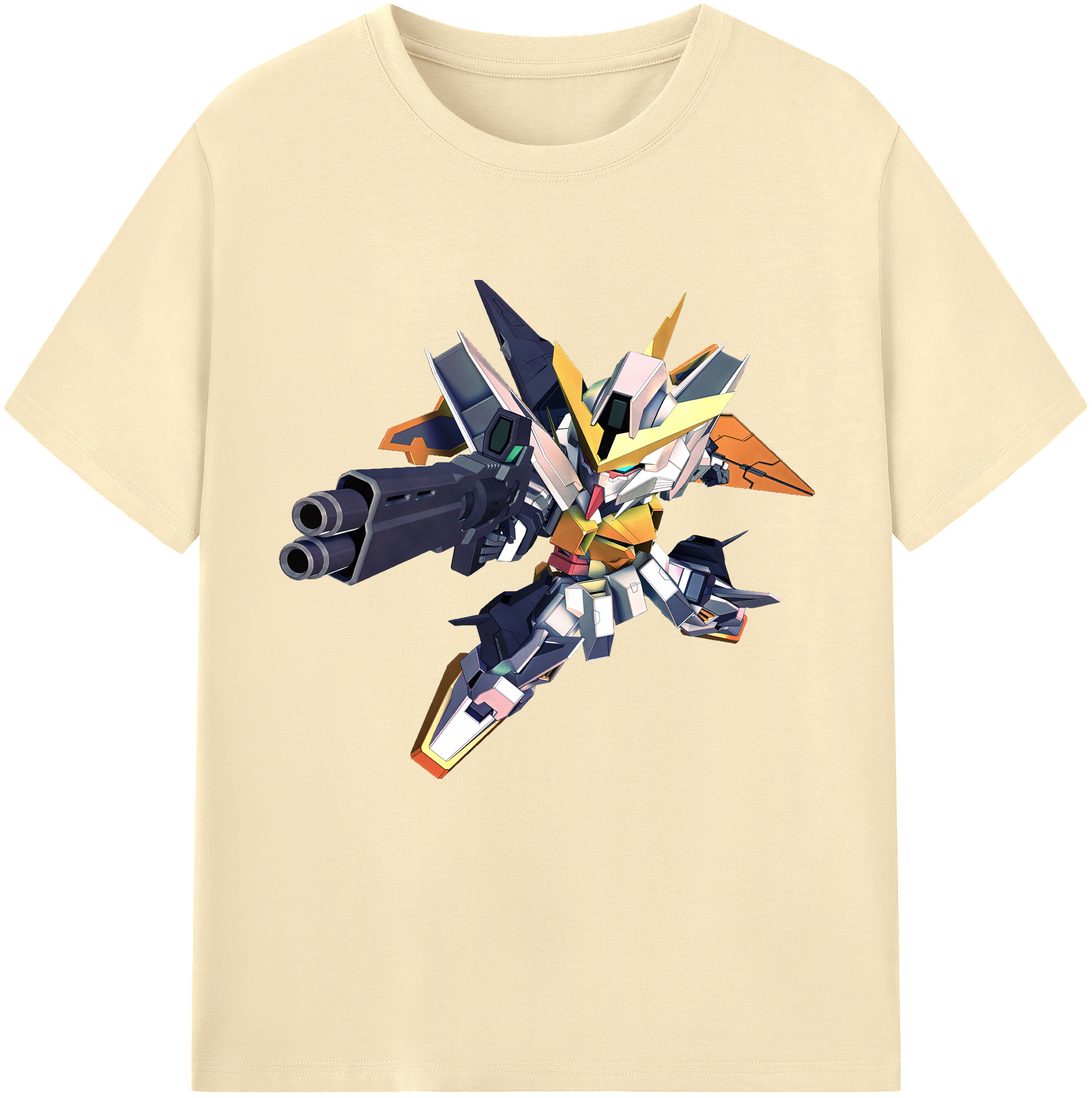 （画像用） 機動戦士ガンダム Mobile Suit Gundam 綿100％半袖Tシャツ（フロントプリント）
