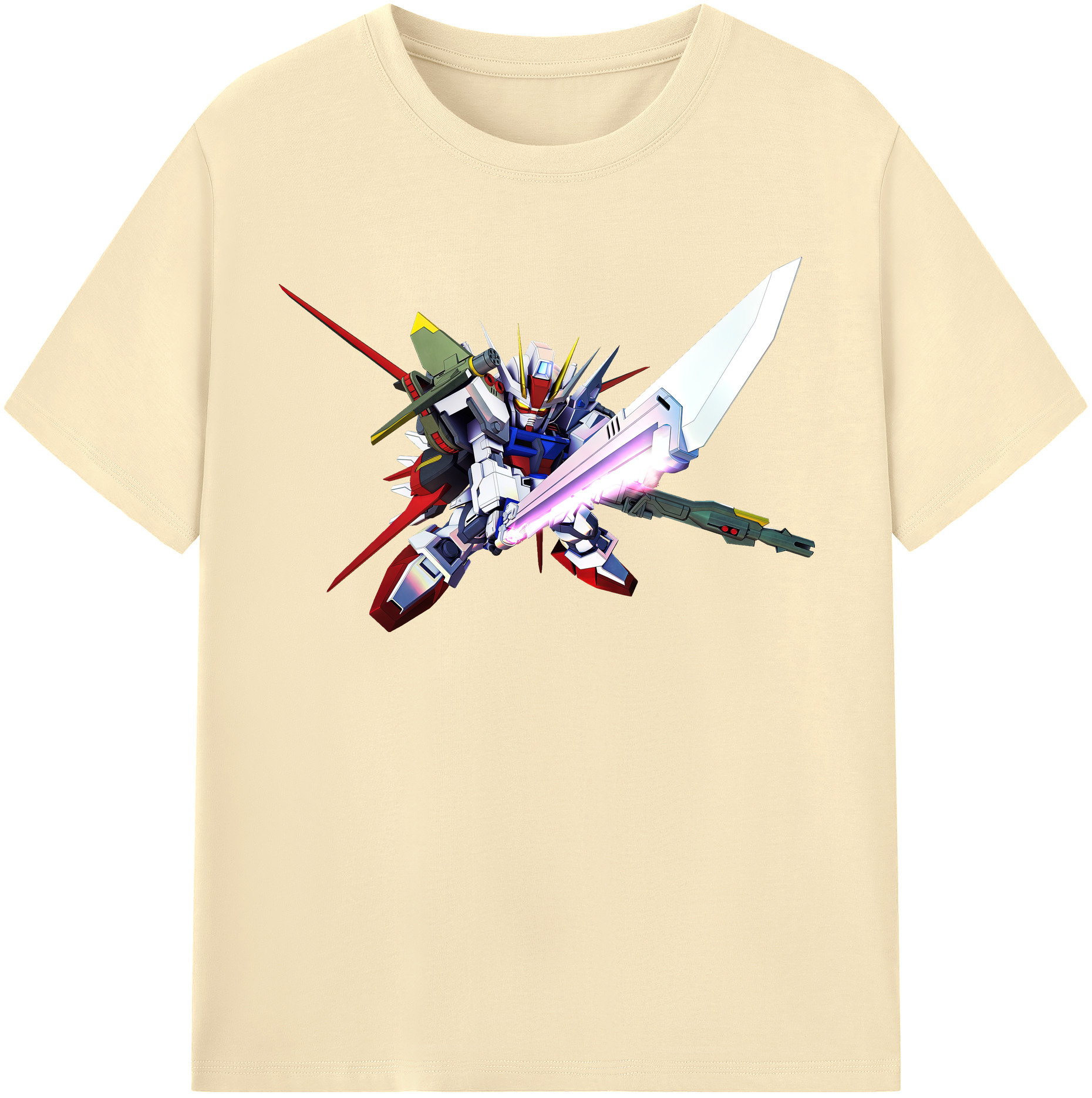 （画像用） 機動戦士ガンダム Mobile Suit Gundam 綿100％半袖Tシャツ（フロントプリント）