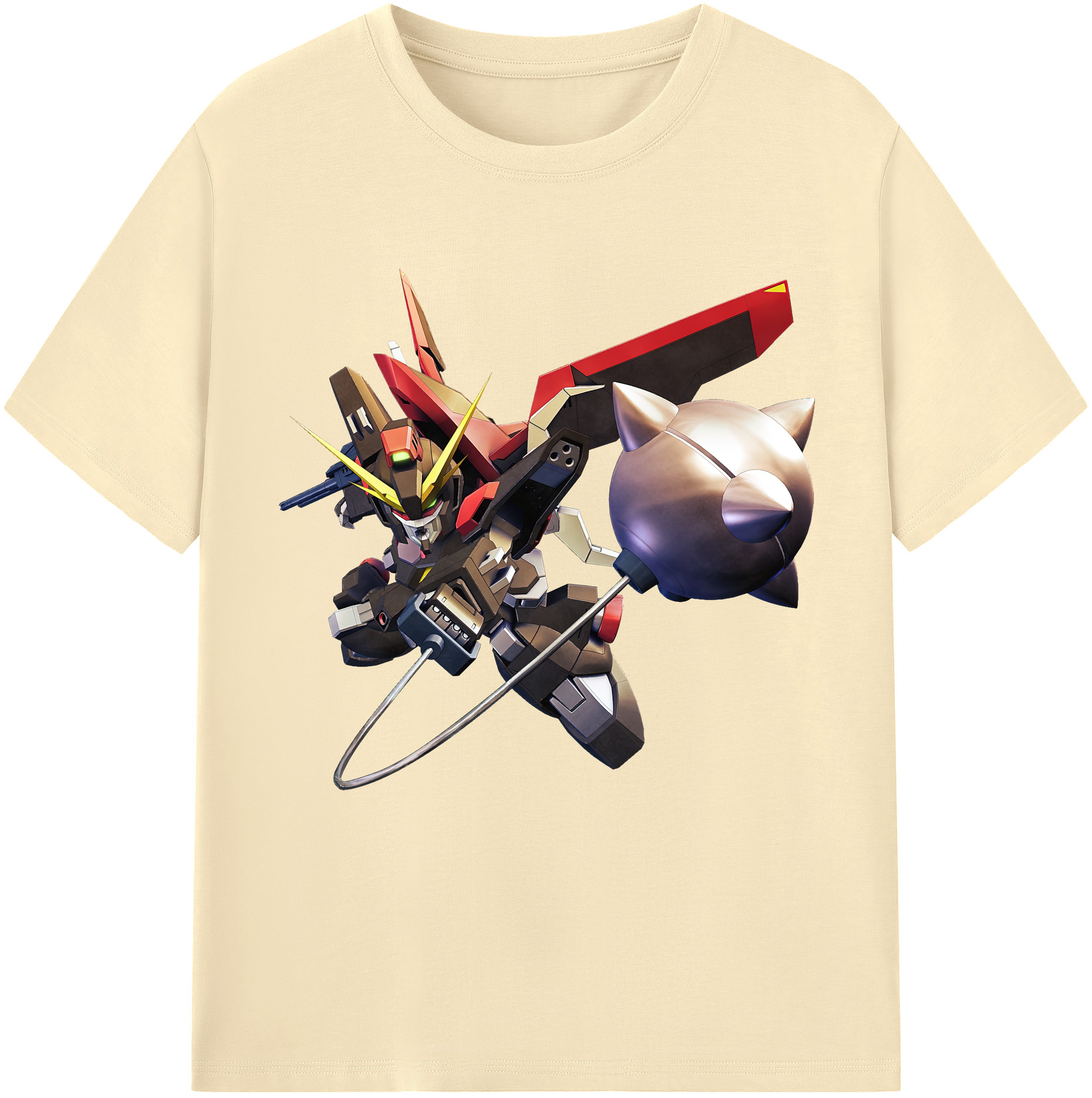 （画像用） 機動戦士ガンダム Mobile Suit Gundam 綿100％半袖Tシャツ（フロントプリント）