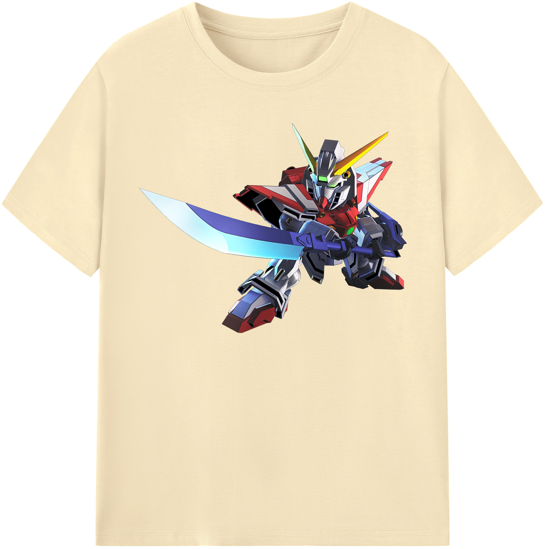 （画像用） 機動戦士ガンダム Mobile Suit Gundam 綿100％半袖Tシャツ（フロントプリント）