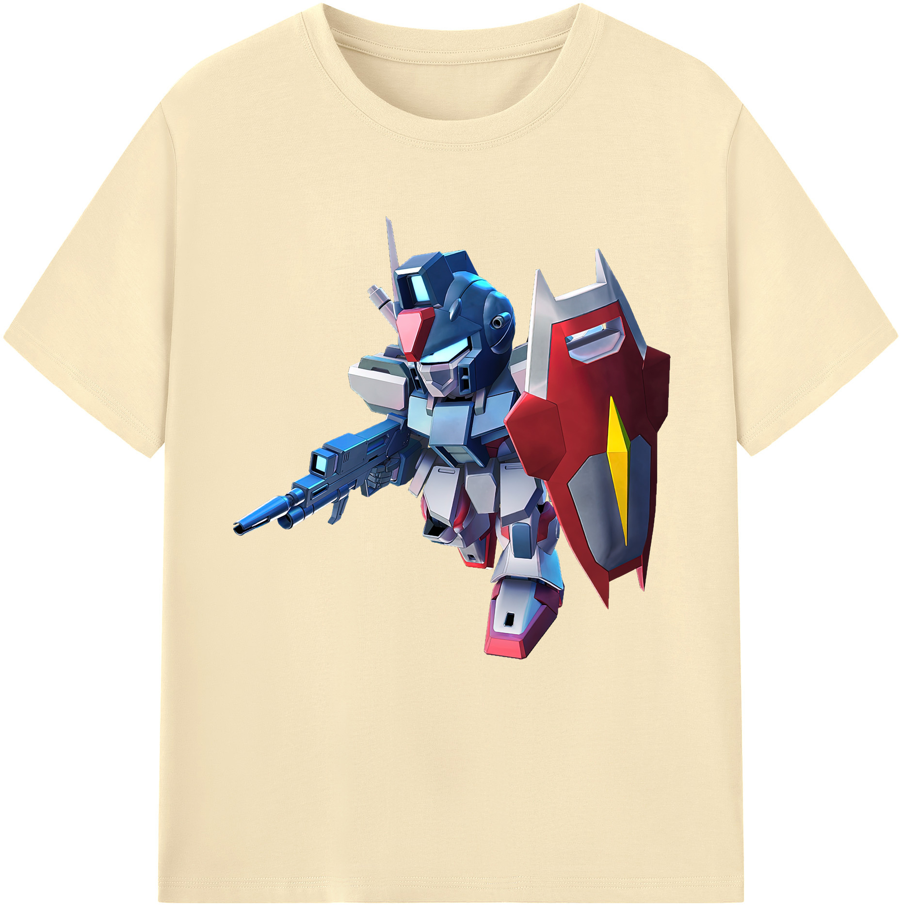 （画像用） 機動戦士ガンダム Mobile Suit Gundam 綿100％半袖Tシャツ（フロントプリント）