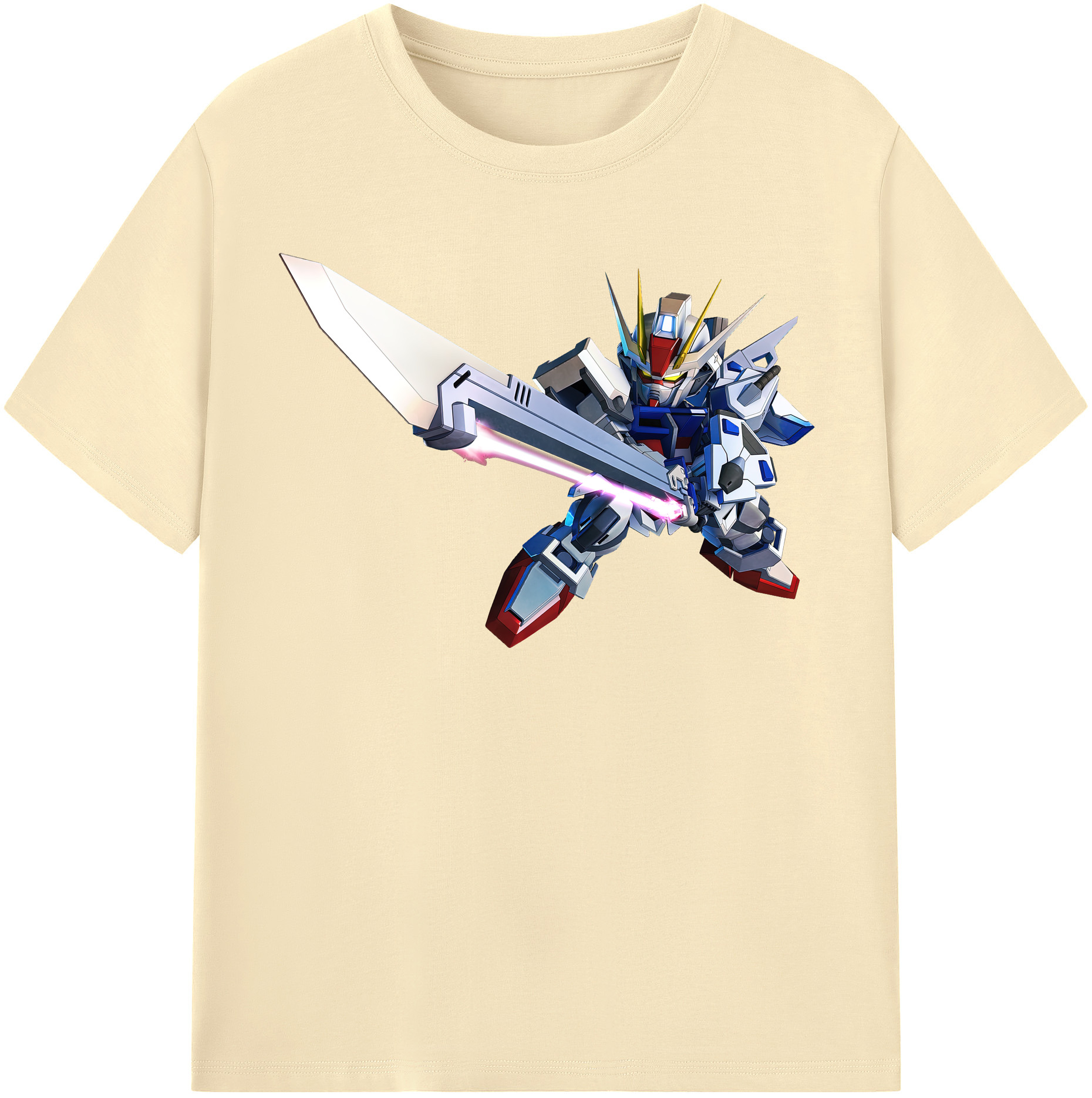 （画像用） 機動戦士ガンダム Mobile Suit Gundam 綿100％半袖Tシャツ（フロントプリント）