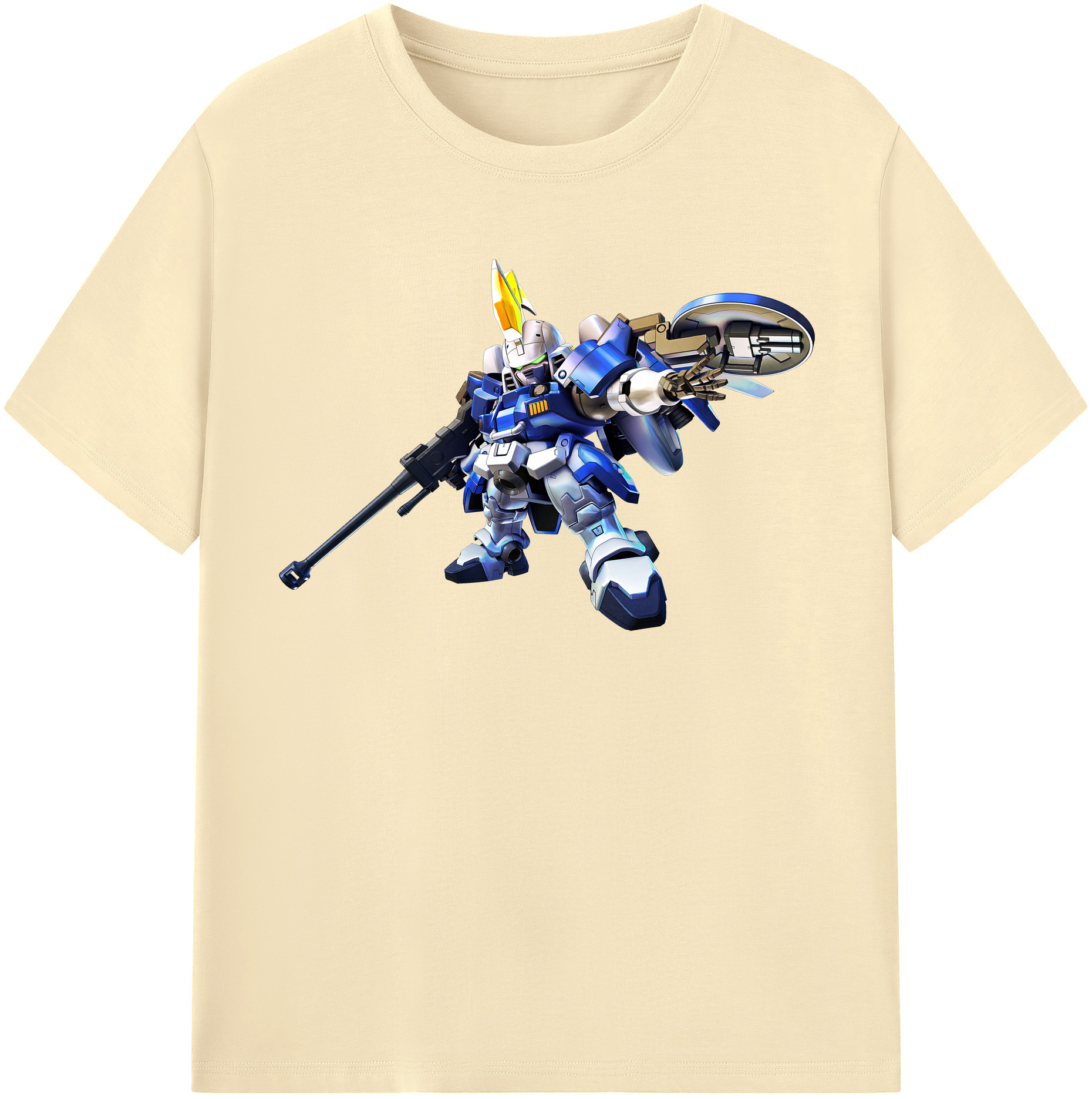 （画像用） 機動戦士ガンダム Mobile Suit Gundam 綿100％半袖Tシャツ（フロントプリント）
