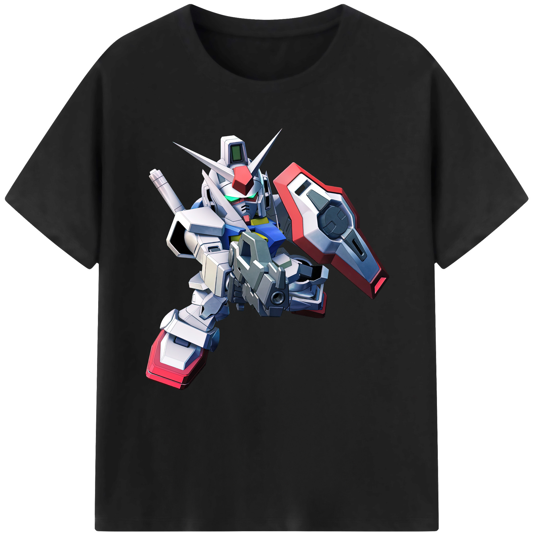 （画像用） 機動戦士ガンダム Mobile Suit Gundam 綿100％半袖Tシャツ（フロントプリント）